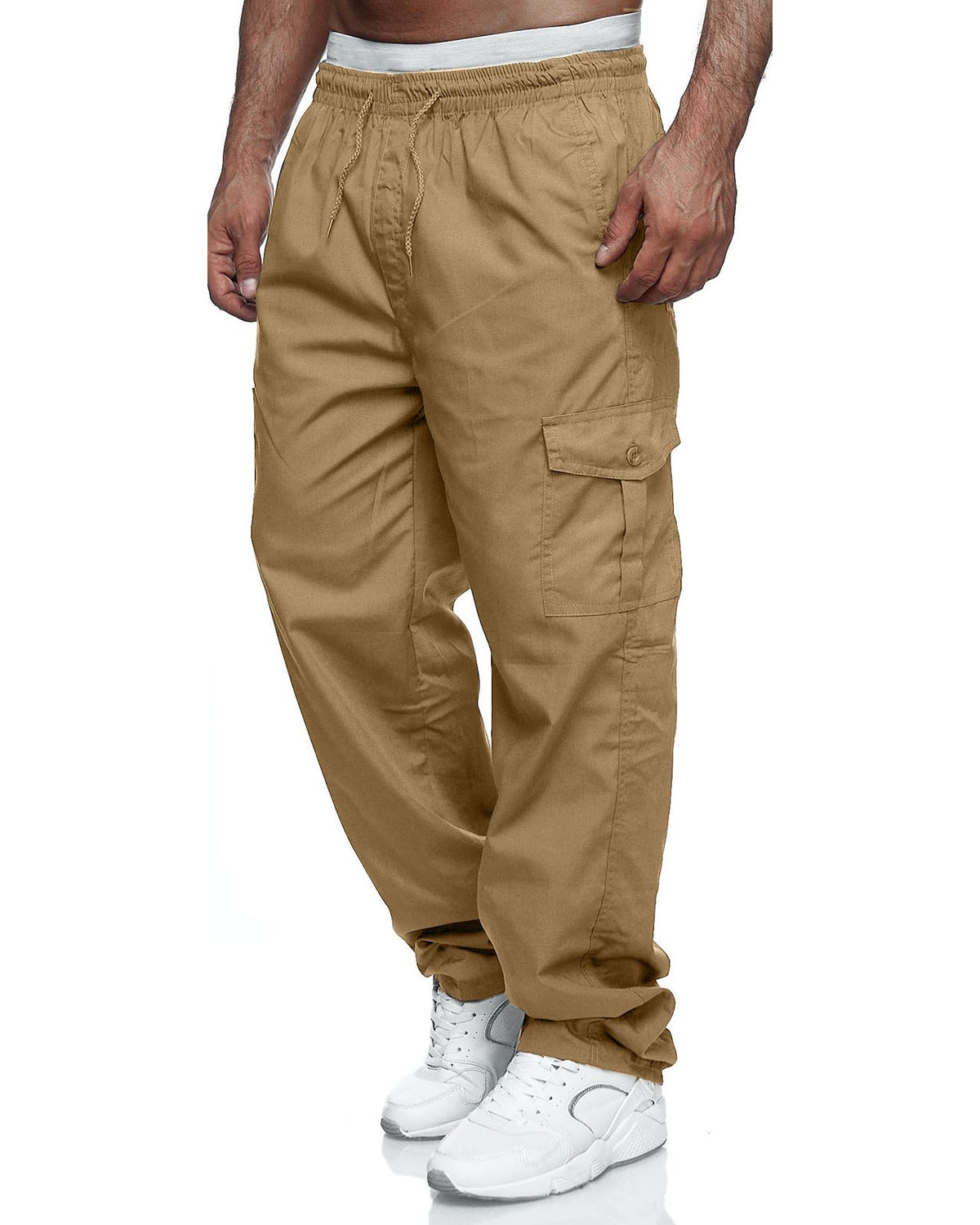 Rela Bota Men's Cargo Pants Jogger Sweatpants Drawstring Outdoor Trousers