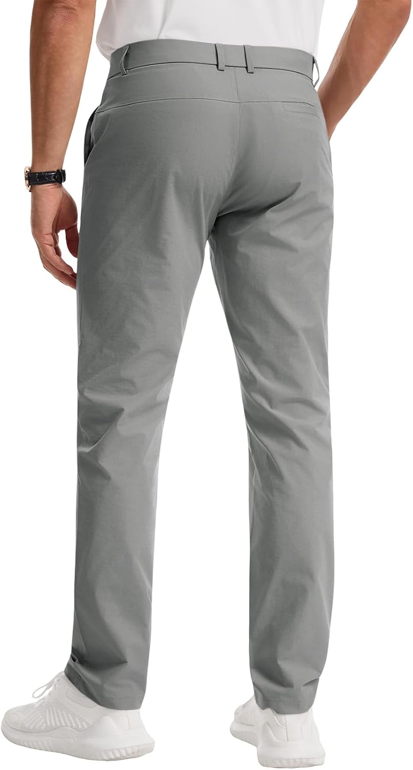 Runcati Mens Golf Pants Stretch Dress Work Pants Casual Slacks 30"/32"/34"