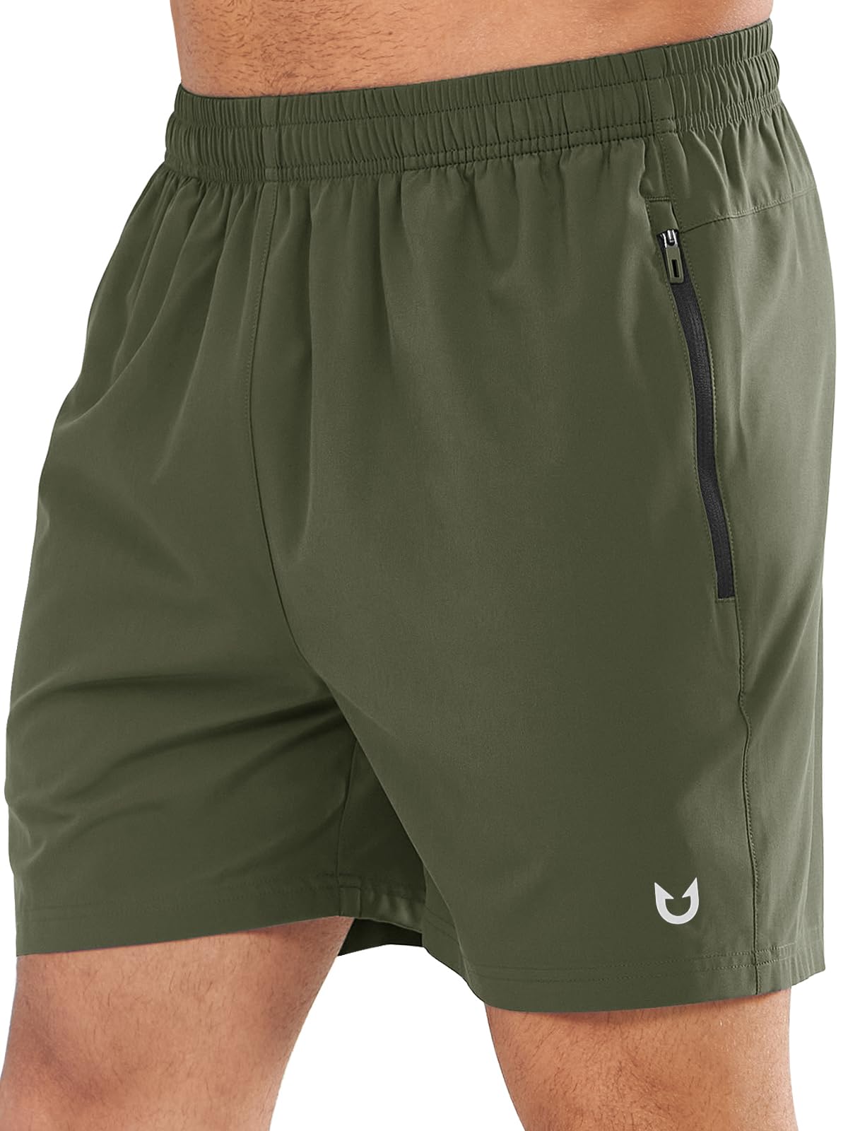 NORTHYARD Men's Athletic Running Shorts Quick Dry Lightweight Zip Pockets