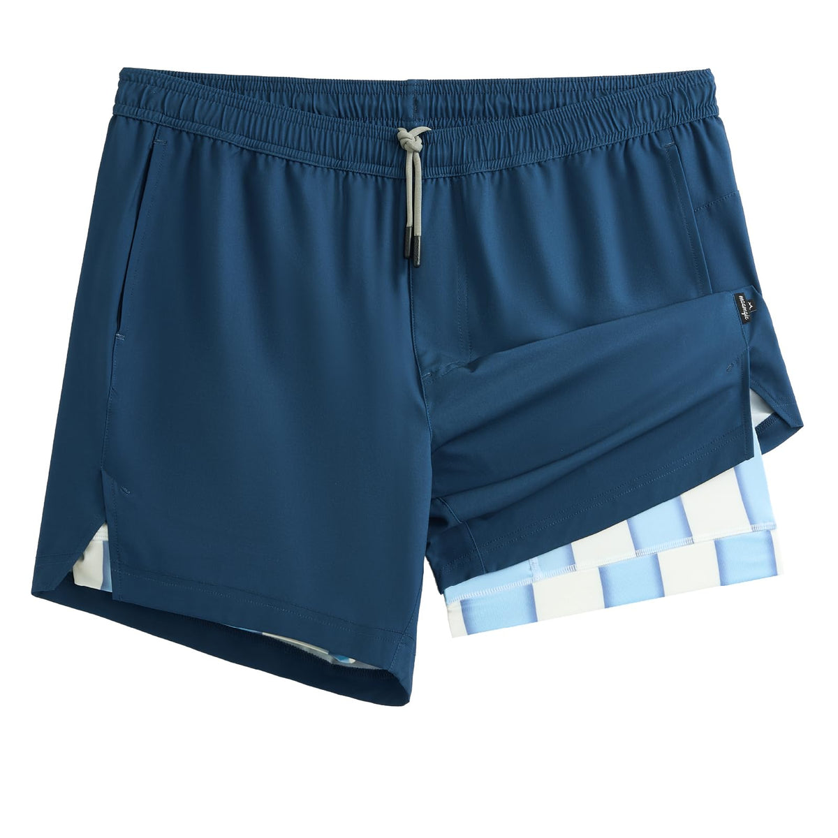 maamgic Mens 5" Gym Running Shorts for Men 2 in 1 Quick Dry Workout Athletic Shorts