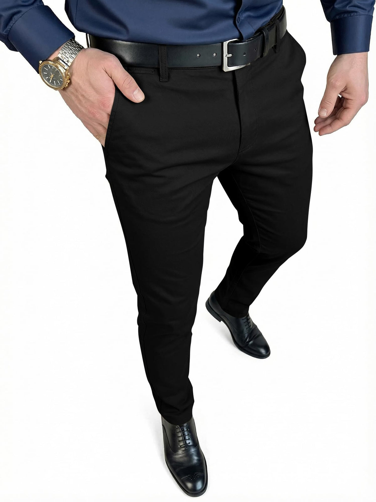 JMIERR Men's Skinny Stretchy Suit Pants