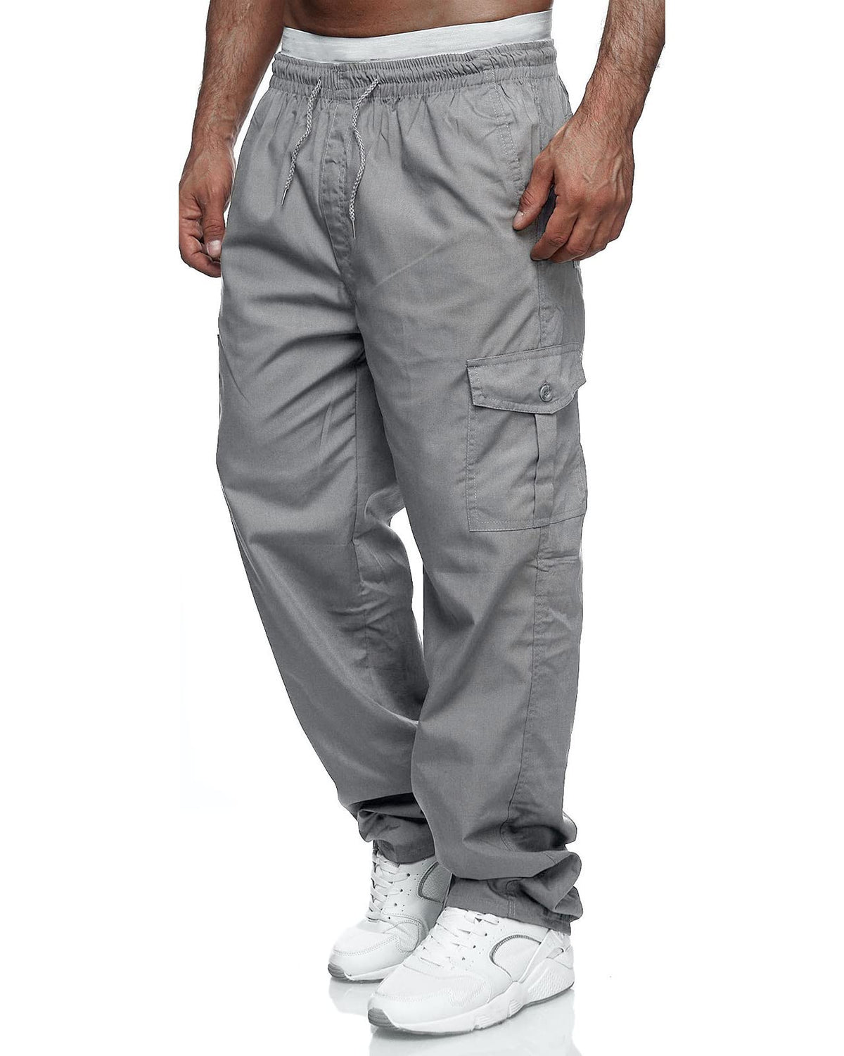 Rela Bota Men's Cargo Pants Jogger Sweatpants Drawstring Outdoor Trousers