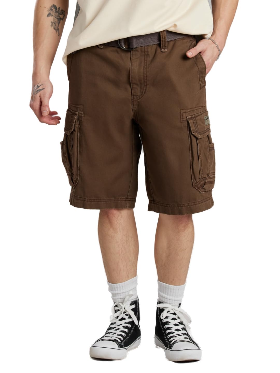 UNIONBAY Men's Survivor Belted Cargo Short-Reg and Big & Tall Sizes
