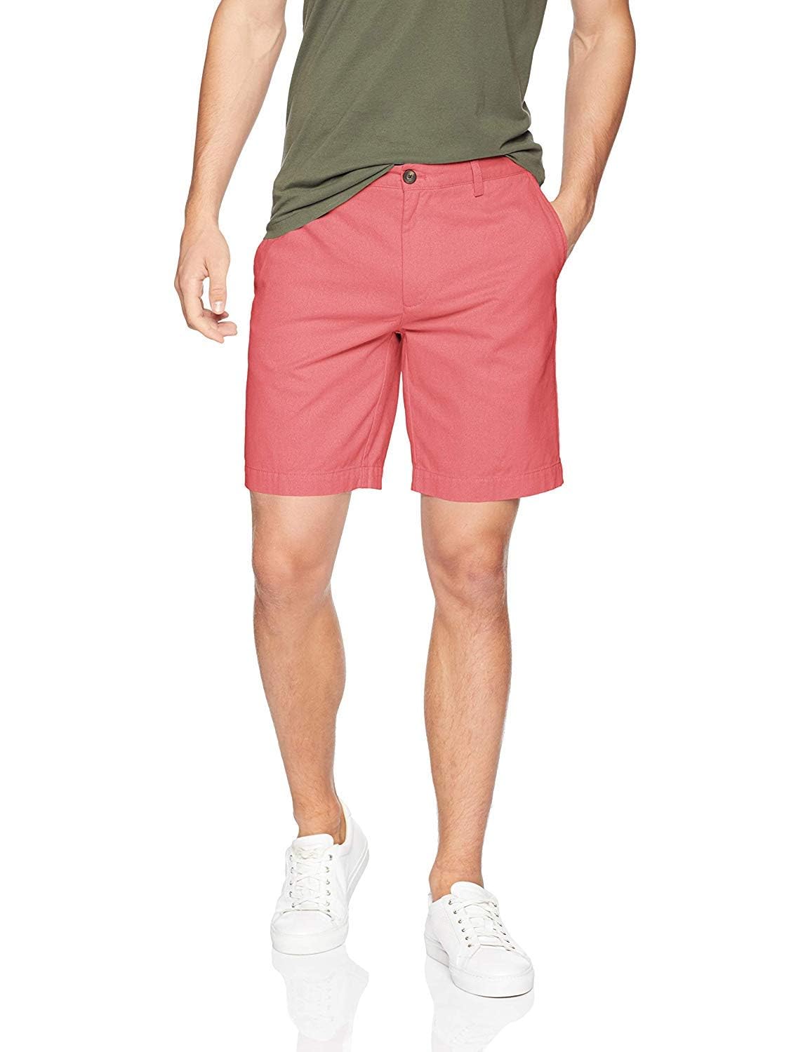 Amazon Essentials Men's Slim-Fit 9" Cotton Twill Khaki Chino Shorts with Tapered Leg