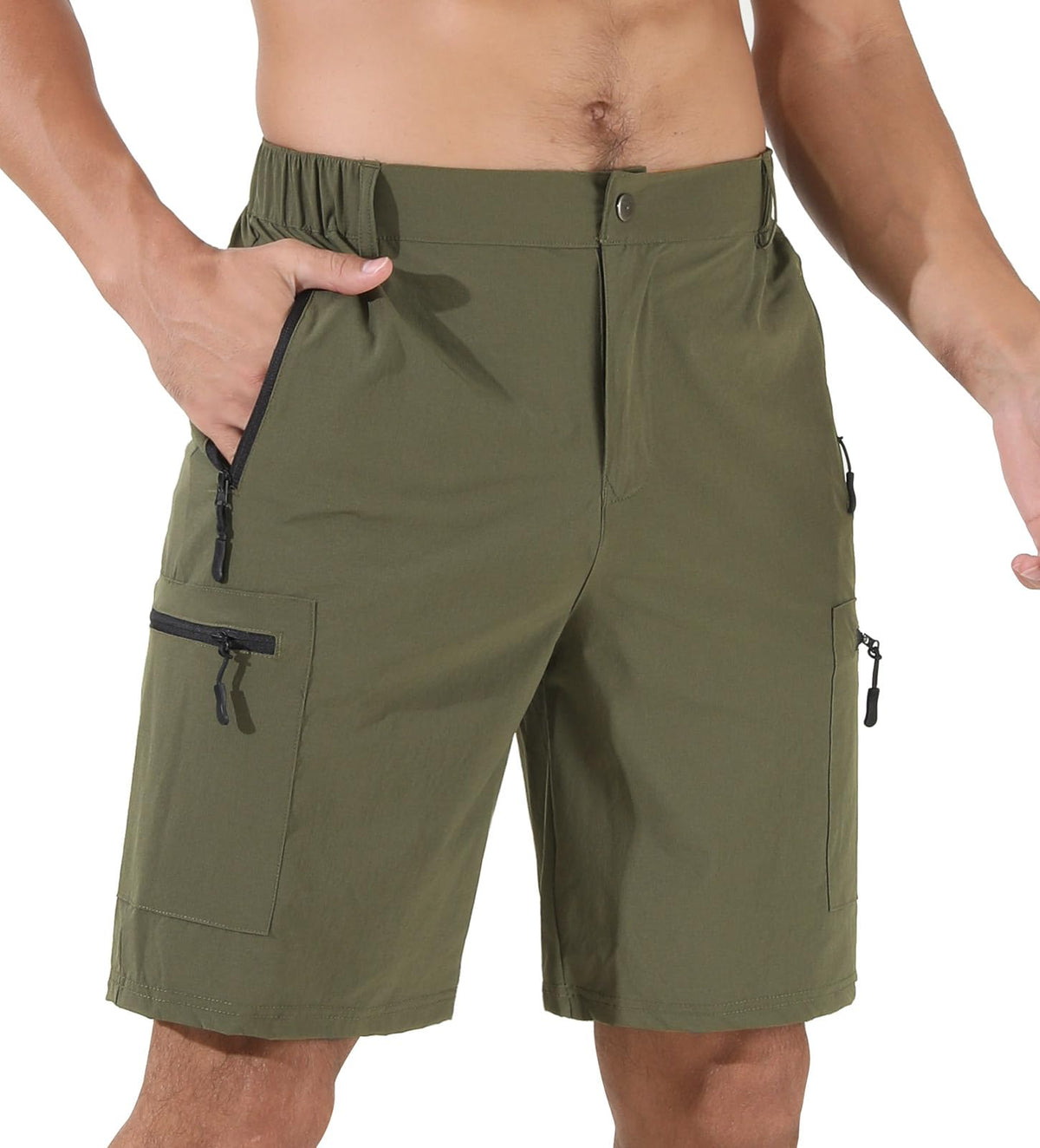 Suwangi Mens Hiking Cargo Shorts Casual Travel Tactical Short for Men
