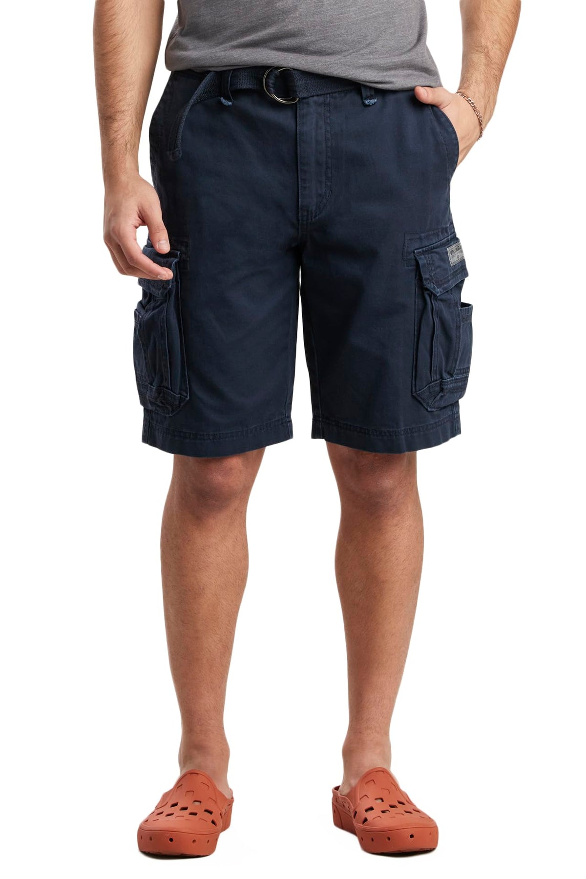 UNIONBAY Men's Survivor Belted Cargo Short-Reg and Big & Tall Sizes