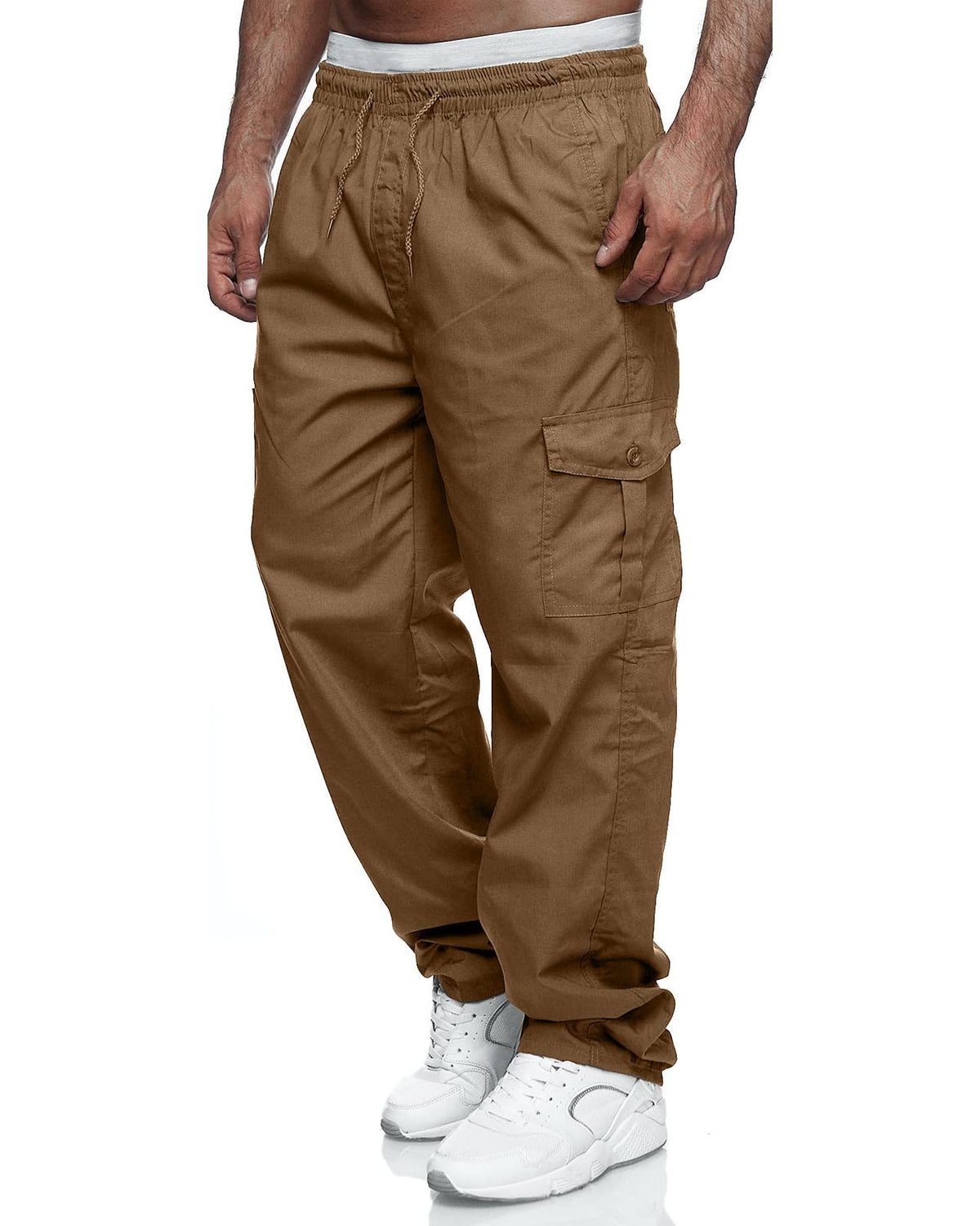 Rela Bota Men's Cargo Pants Jogger Sweatpants Drawstring Outdoor Trousers