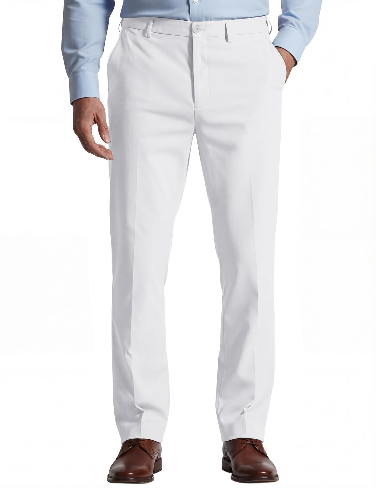 COOFANDY Mens Classic Dress Pants Expandable Waist Suit Pants Casual Slacks