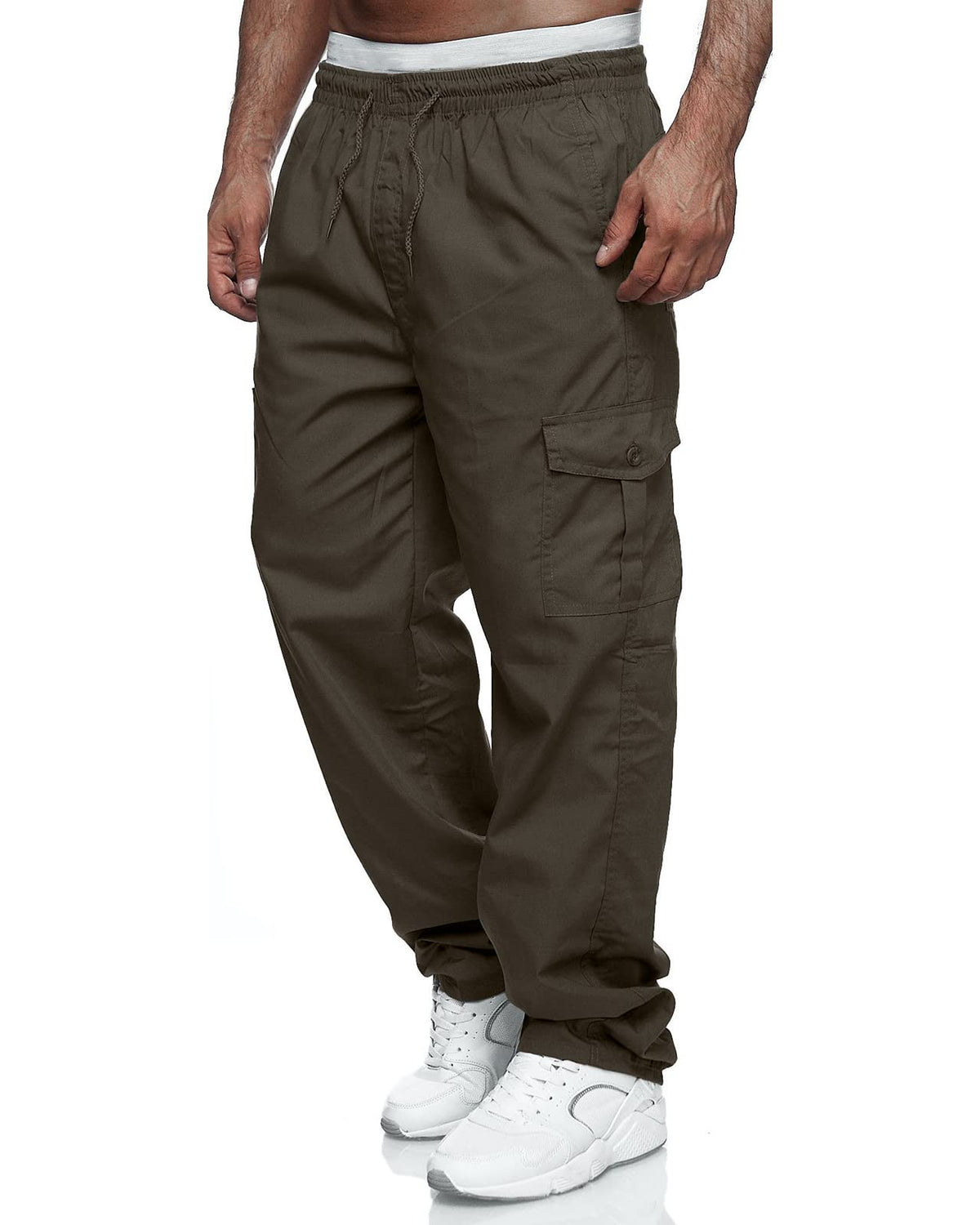 Rela Bota Men's Cargo Pants Jogger Sweatpants Drawstring Outdoor Trousers