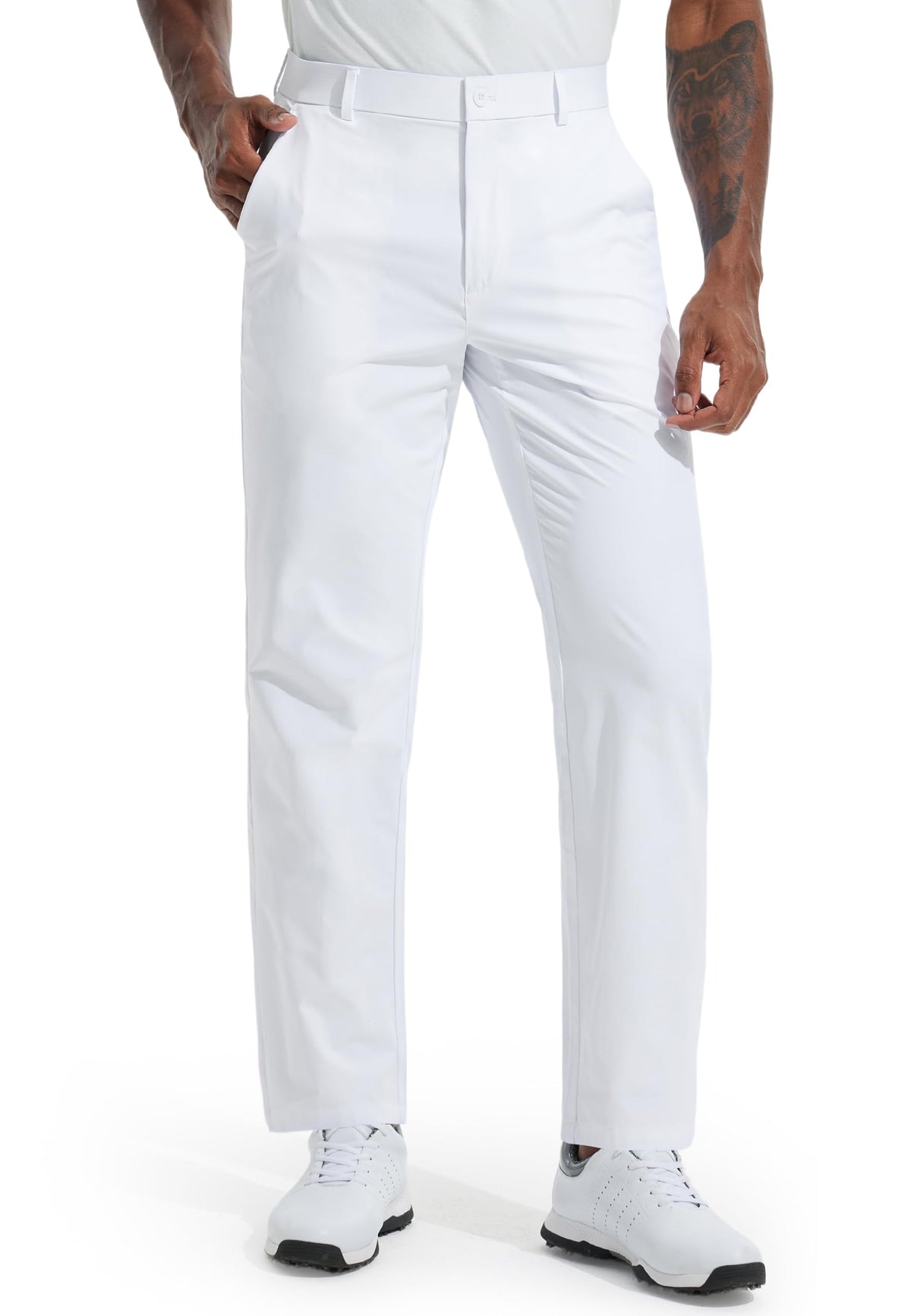 Libin Men's Golf Pants 30"/32"/34" Business Casual Suit Slacks
