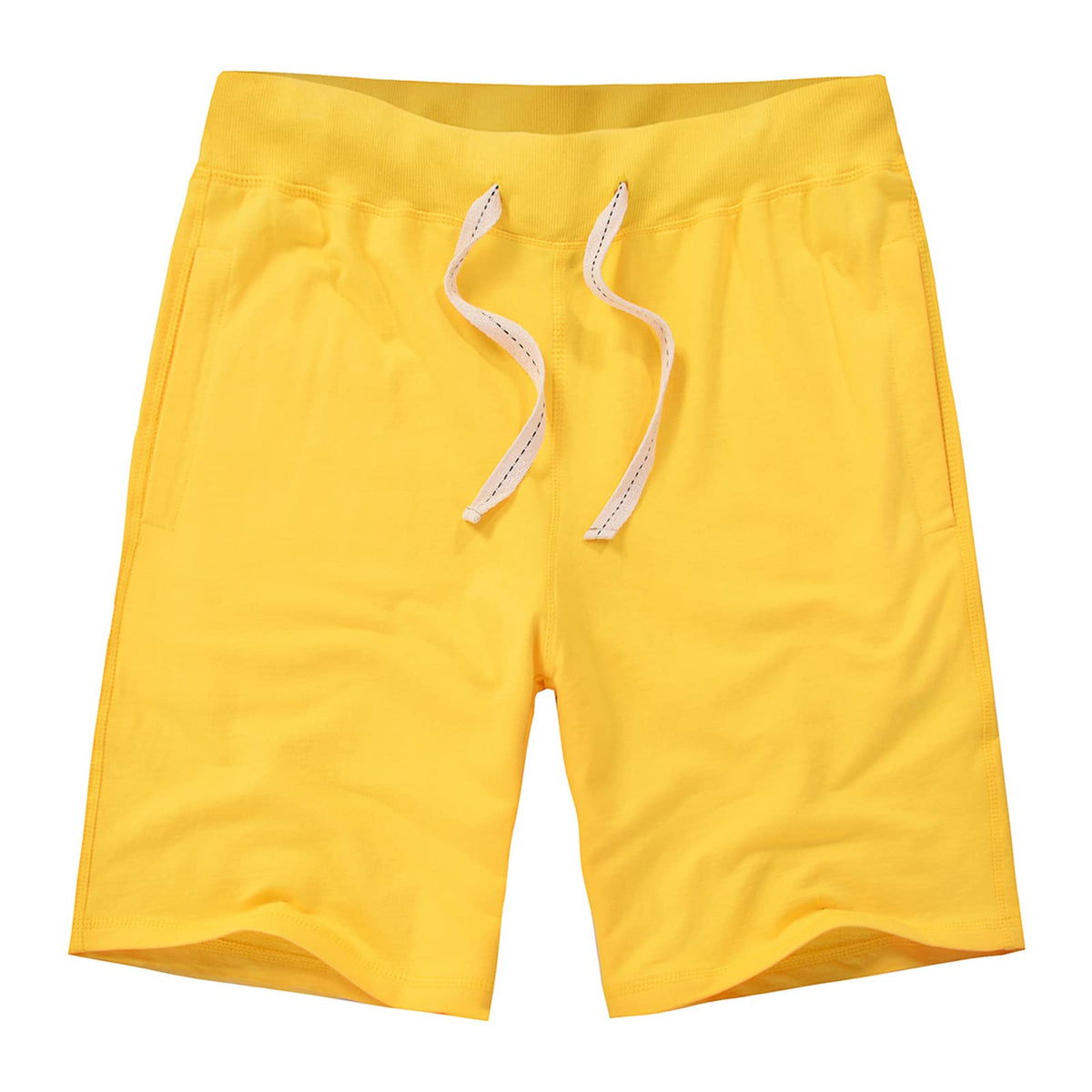 AMY COULEE Mens Casual Classic Cotton Sweat Shorts with Pockets