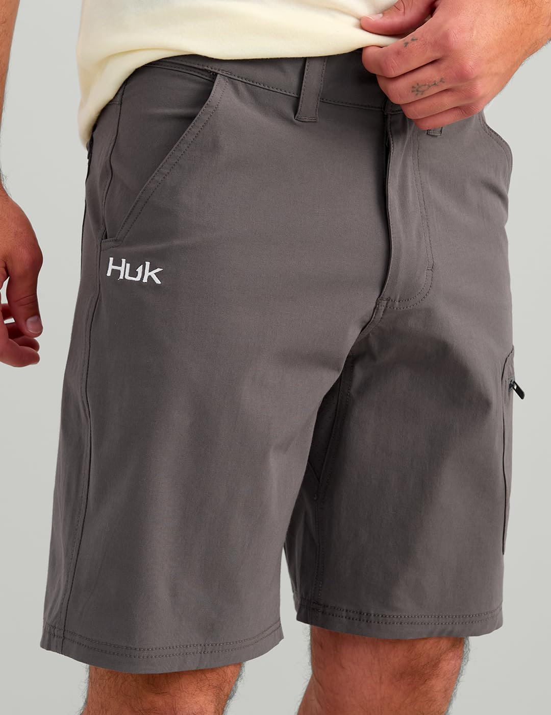 HUK Men's Next Level 10.5" Short, Quick-Drying Fishing Shorts for Men