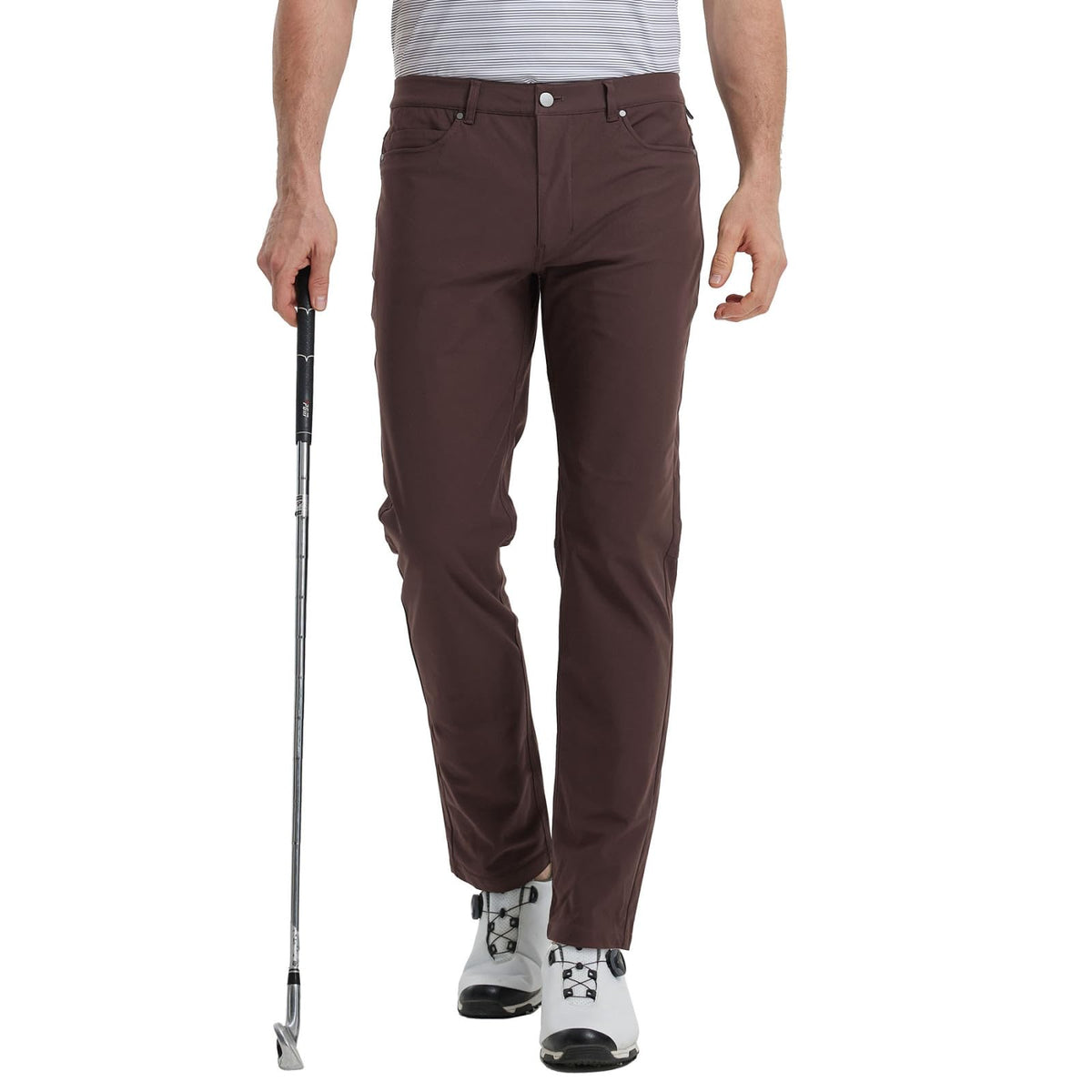 M MAELREG Golf Pants for Men Lightweight Moisture Wicking Business - 30"/32"/34" Stretch Flat Front Casual Dress Pant for Men