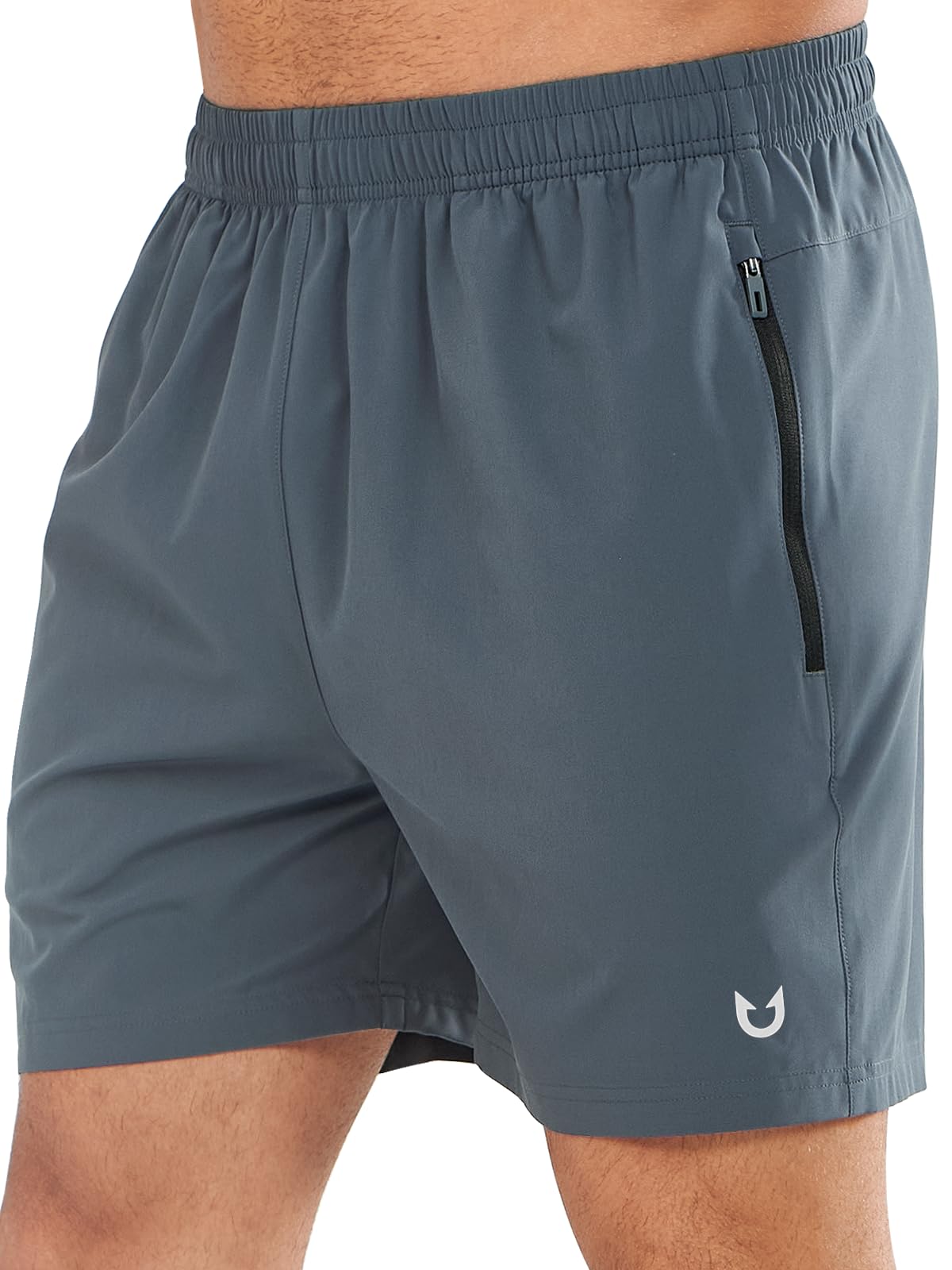 NORTHYARD Men's Athletic Running Shorts Quick Dry Lightweight Zip Pockets