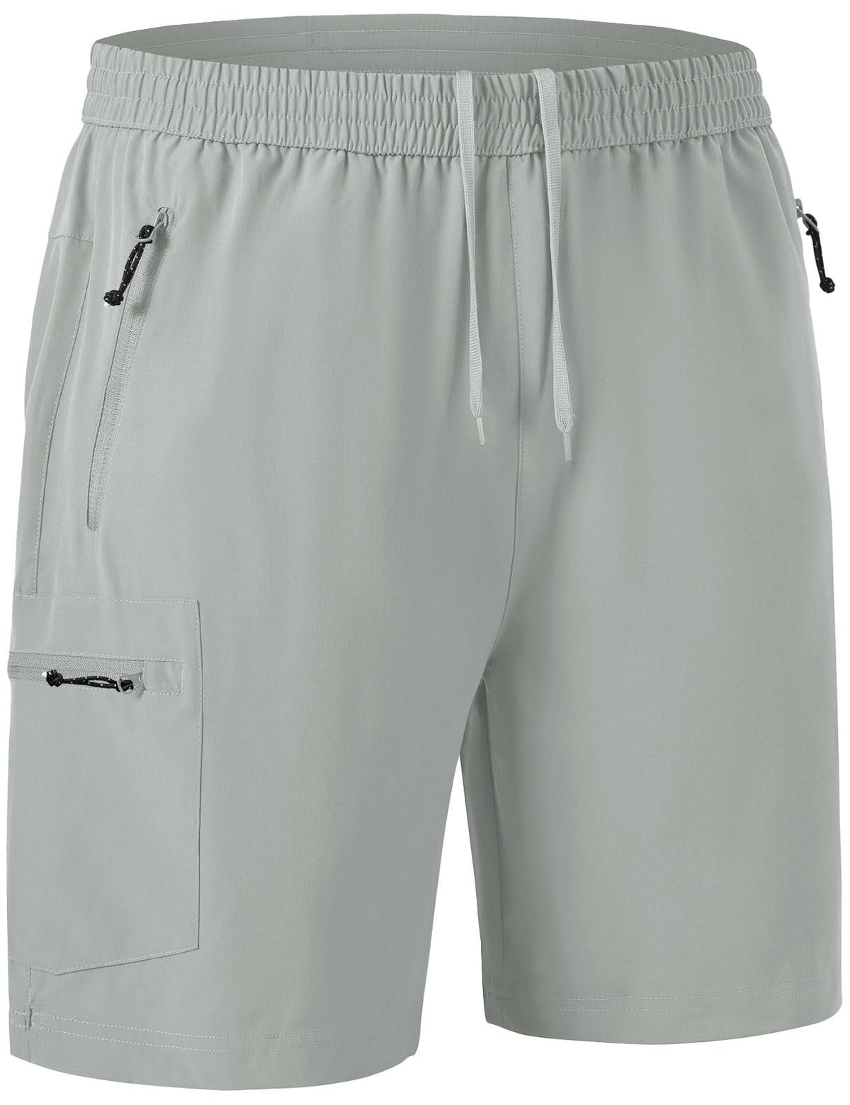 Rdruko Men's Quick Dry Hiking Shorts Lightweight Running Gym Outdoor Active Shorts with Zipper Pockets