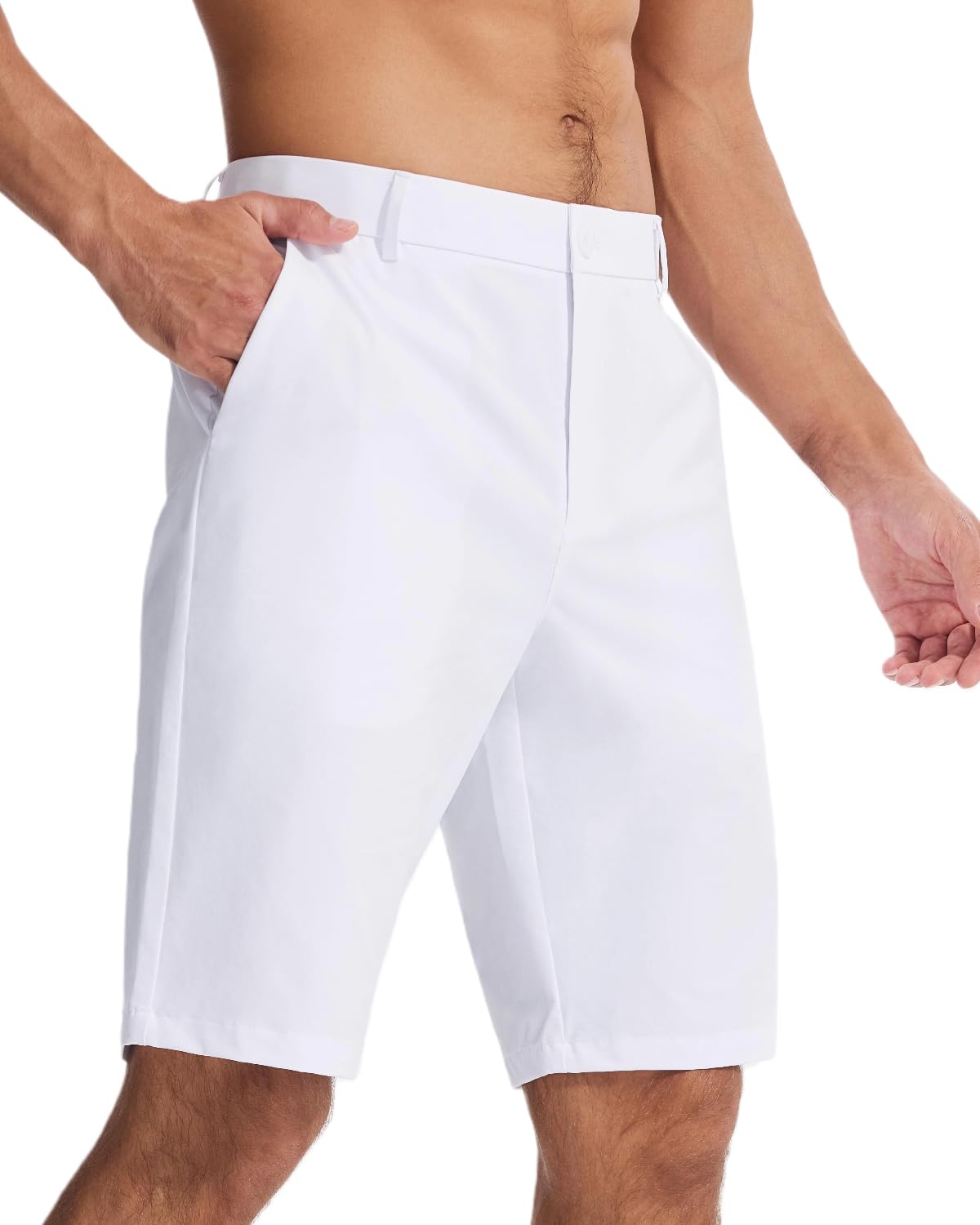 SNOWTEN Men's Classic Fit 7/9/11 Inch Golf Shorts Basic Lightweight Stretch Hiking Casual Short with 2 Pockets and 1 Hidden