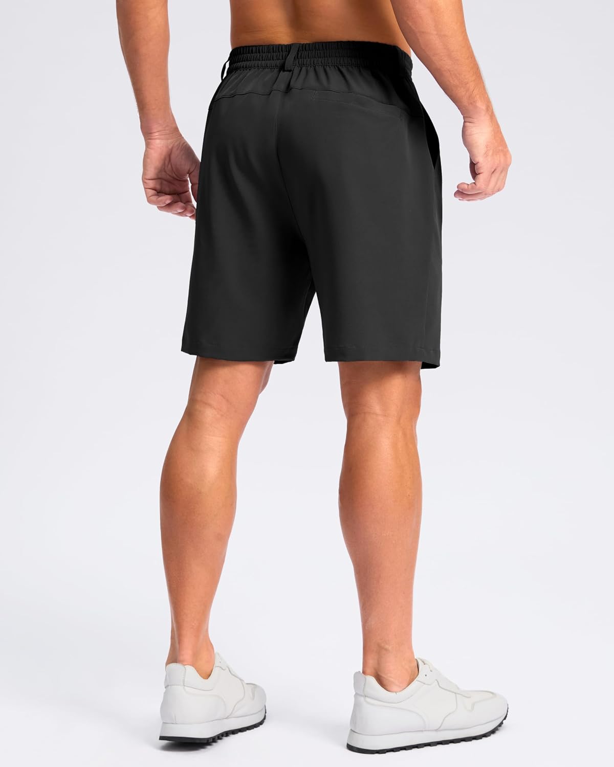 Pudolla Men's Casual Shorts 7"/9"/5" Lightweight Golf Shorts with 3 Pockets Stretch Quick Dry Comfy Work Shorts