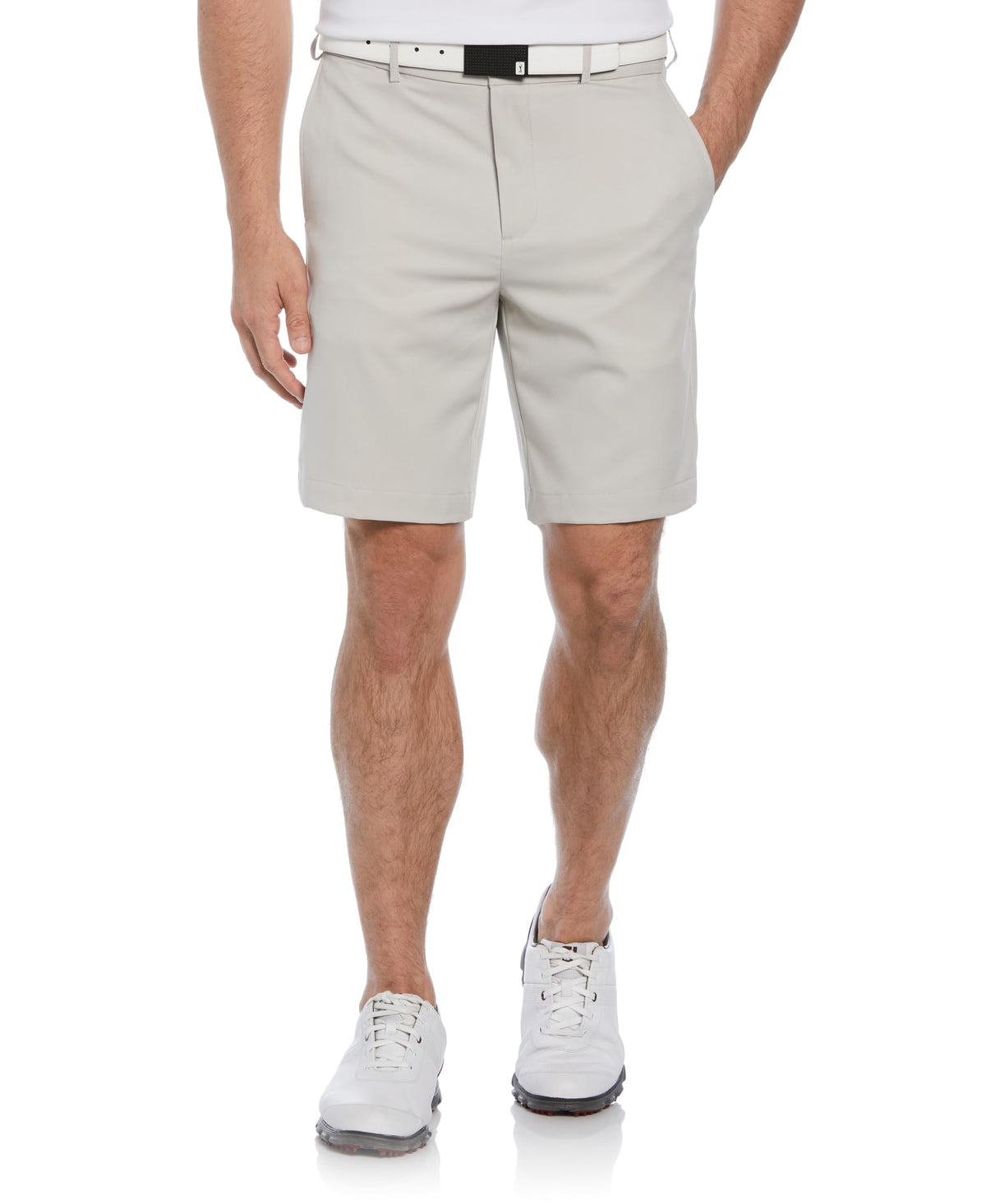 PGA Tour Men's 9" Golf Shorts with Expandable Waistband, Flat Front, Moisture-Wicking, Sun Protection, Stretch, Lightweight