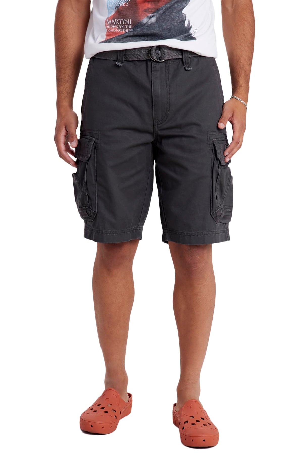 UNIONBAY Men's Survivor Belted Cargo Short-Reg and Big & Tall Sizes