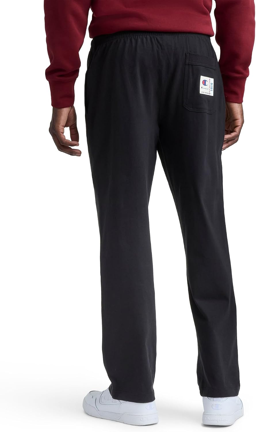 Champion Men's Open-Bottom Lounge Pants, Standard Fit, Lightweight, 100% Cotton, Available in Regular and Big & Tall