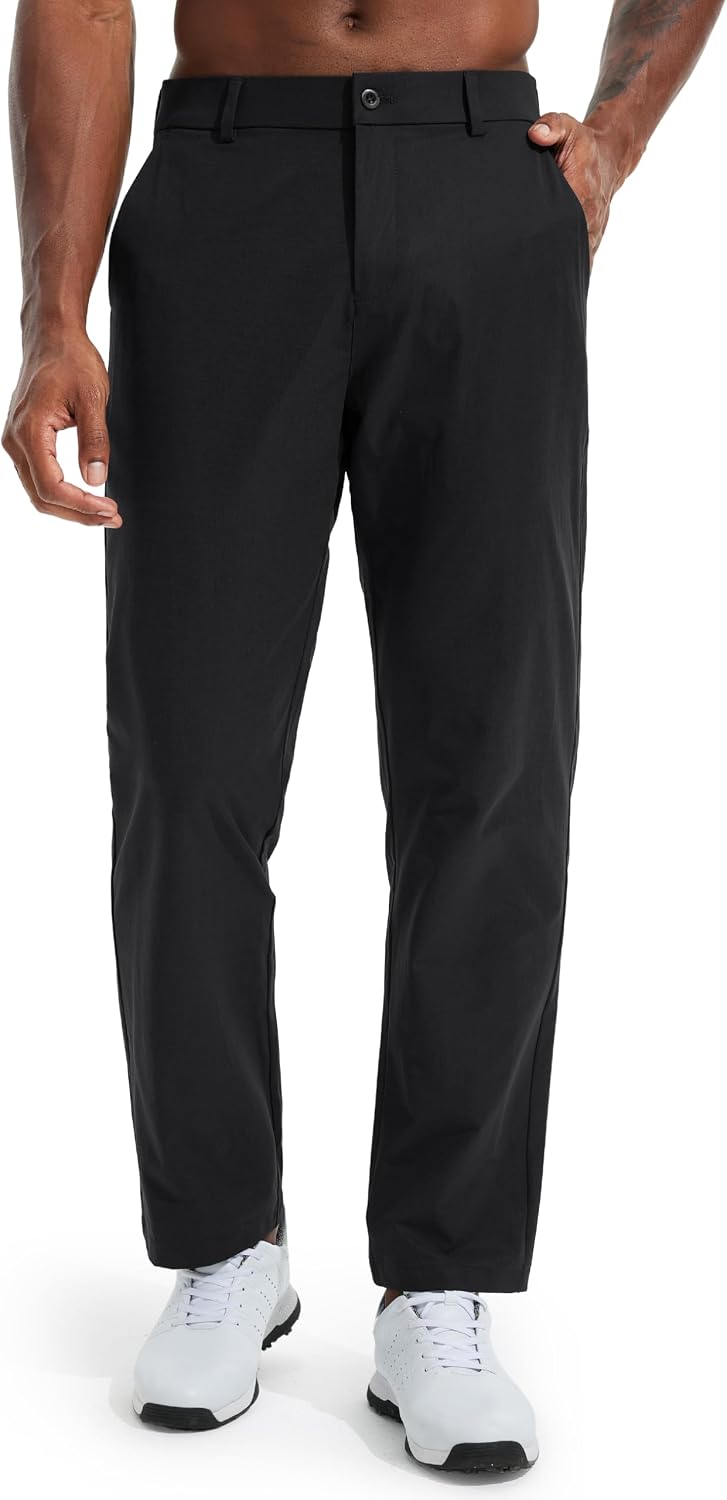 Libin Men's Golf Pants 30"/32"/34" Business Casual Suit Slacks