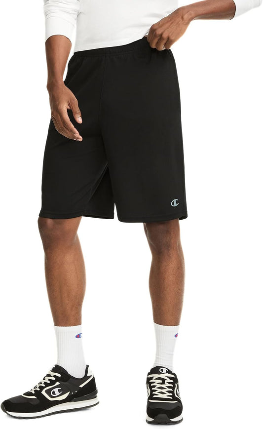 Champion Men's Sport Shorts, Standard Fit, 10 Inch Inseam, Lightweight Fabric, Moisture-Wicking