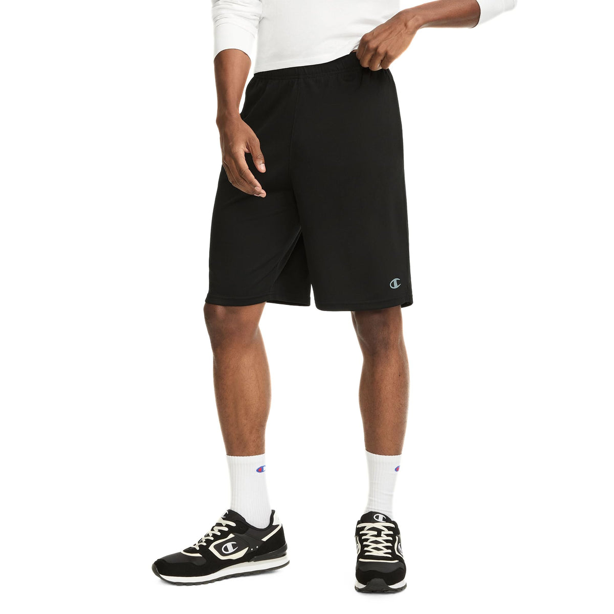 Champion Men's Sport Shorts, Standard Fit, 10 Inch Inseam, Lightweight Fabric, Moisture-Wicking