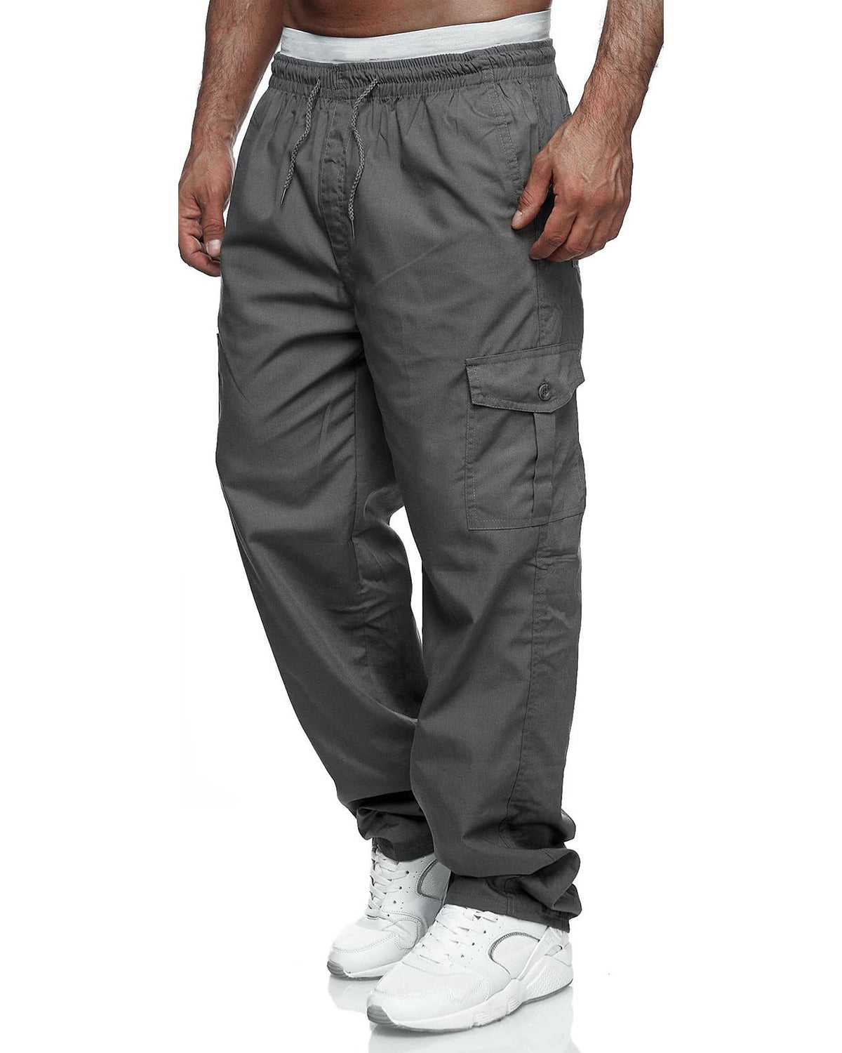 Rela Bota Men's Cargo Pants Jogger Sweatpants Drawstring Outdoor Trousers