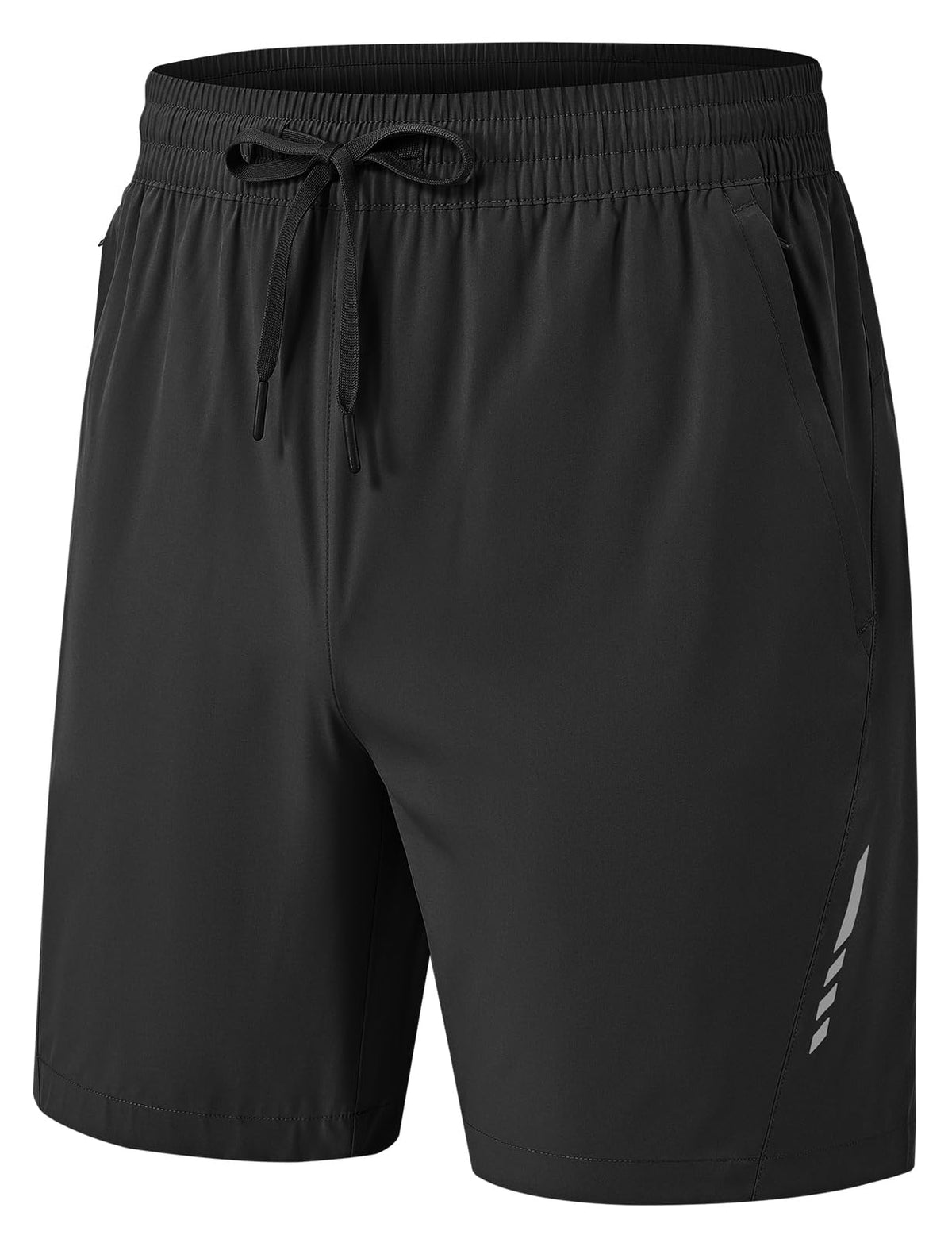 Rdruko Men's Quick Dry Hiking Shorts Lightweight Running Gym Outdoor Active Shorts with Zipper Pockets