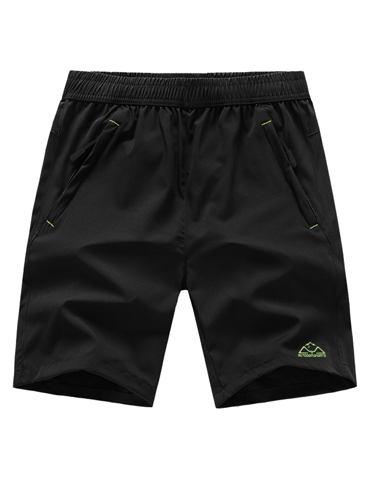 Rdruko Men's Quick Dry Hiking Shorts Lightweight Running Gym Outdoor Active Shorts with Zipper Pockets