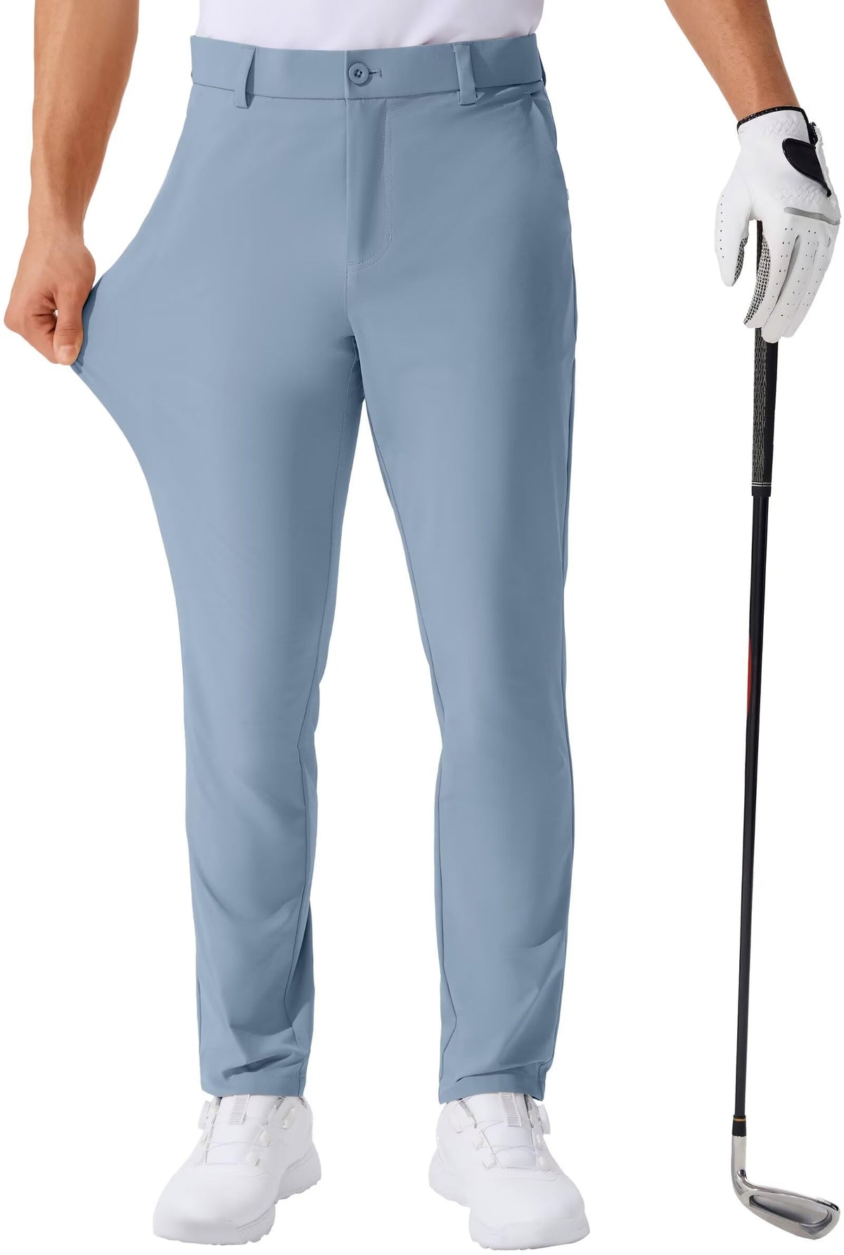 QPNGRP Men's Golf Pants 30"/32"/34" Inseam Lightweight Stretch Work Dress Pants