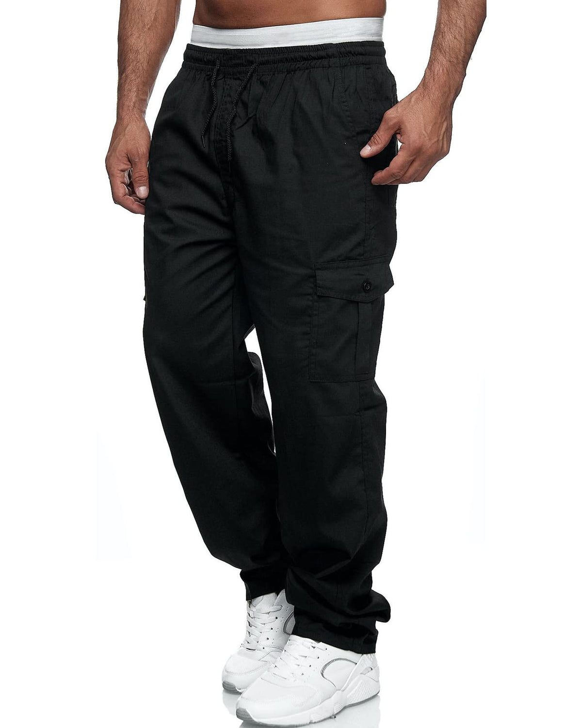 Rela Bota Men's Cargo Pants Jogger Sweatpants Drawstring Outdoor Trousers