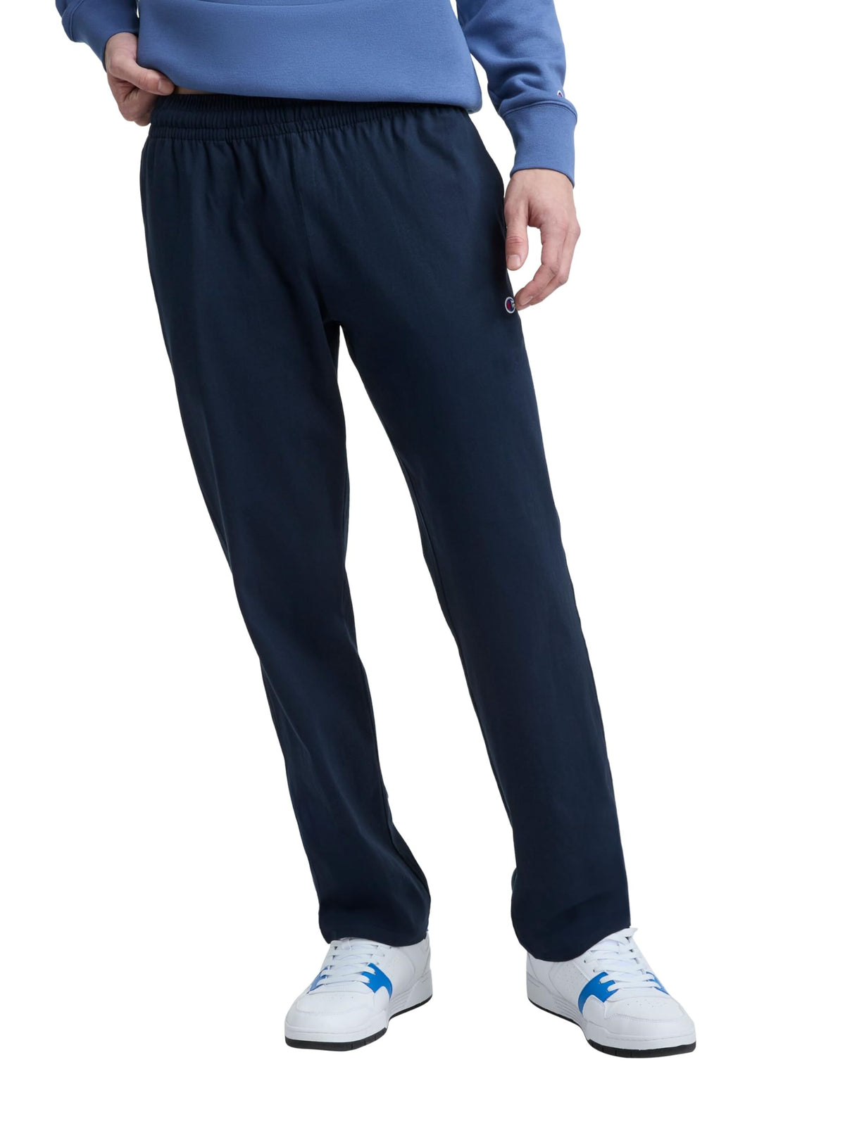 Champion Men's Open-Bottom Lounge Pants, Standard Fit, Lightweight, 100% Cotton, Available in Regular and Big & Tall