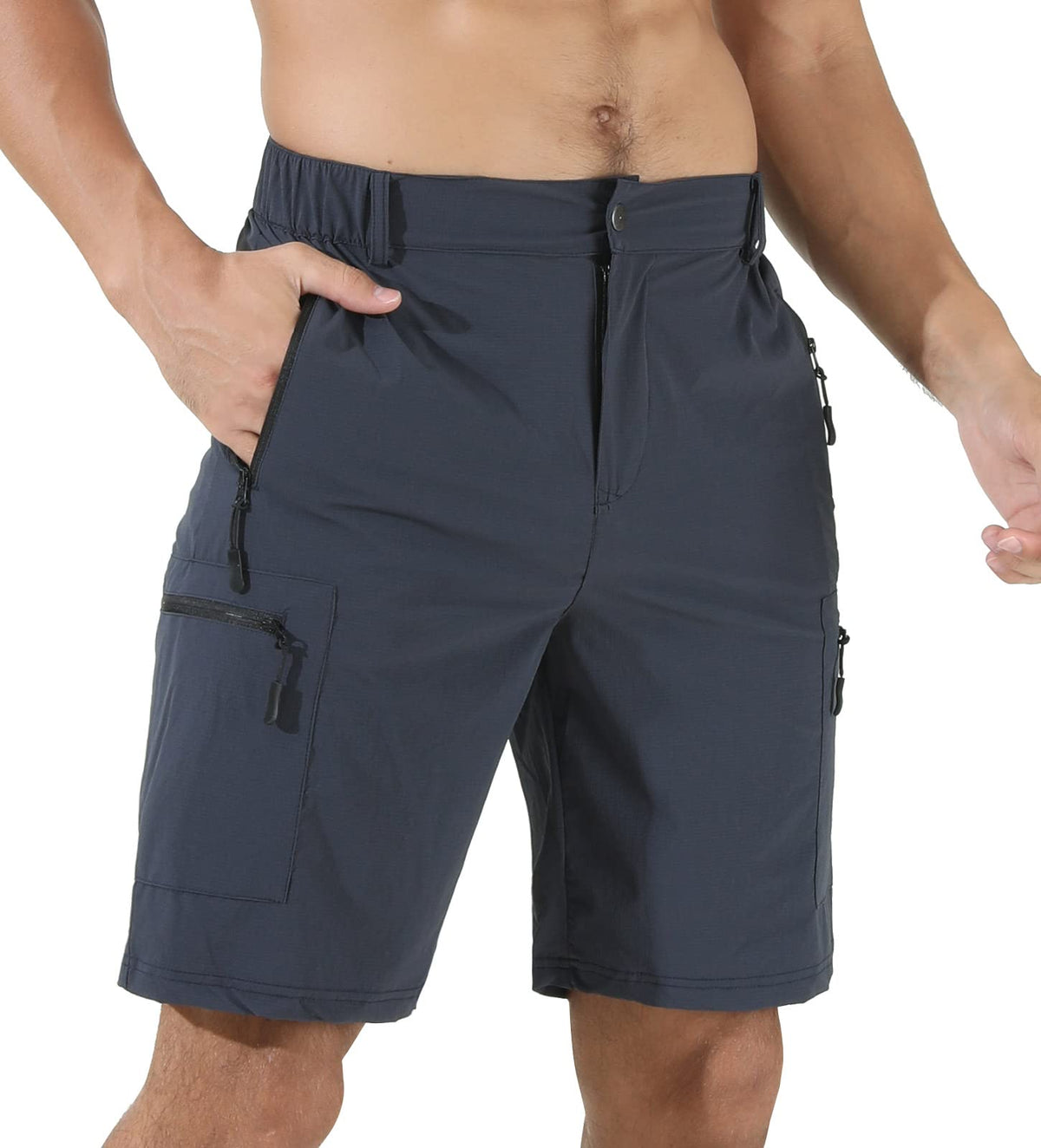 Suwangi Mens Hiking Cargo Shorts Casual Travel Tactical Short for Men