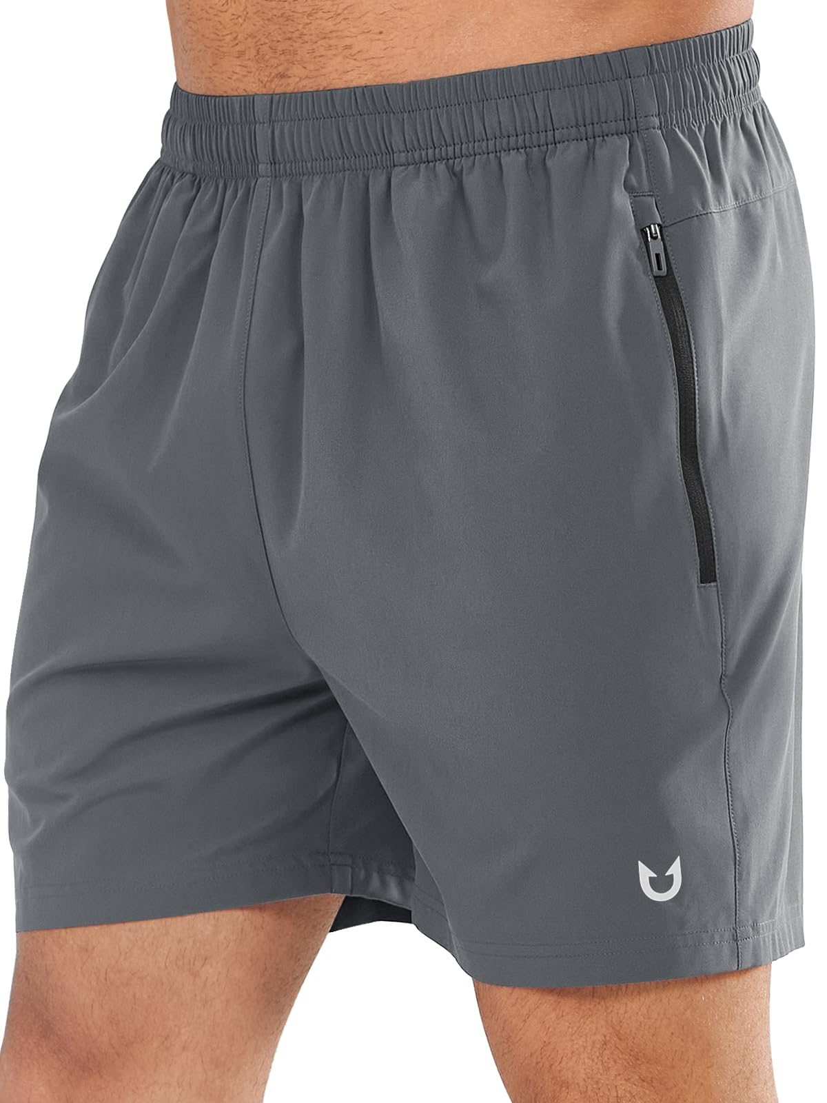 NORTHYARD Men's Athletic Running Shorts Quick Dry Lightweight Zip Pockets