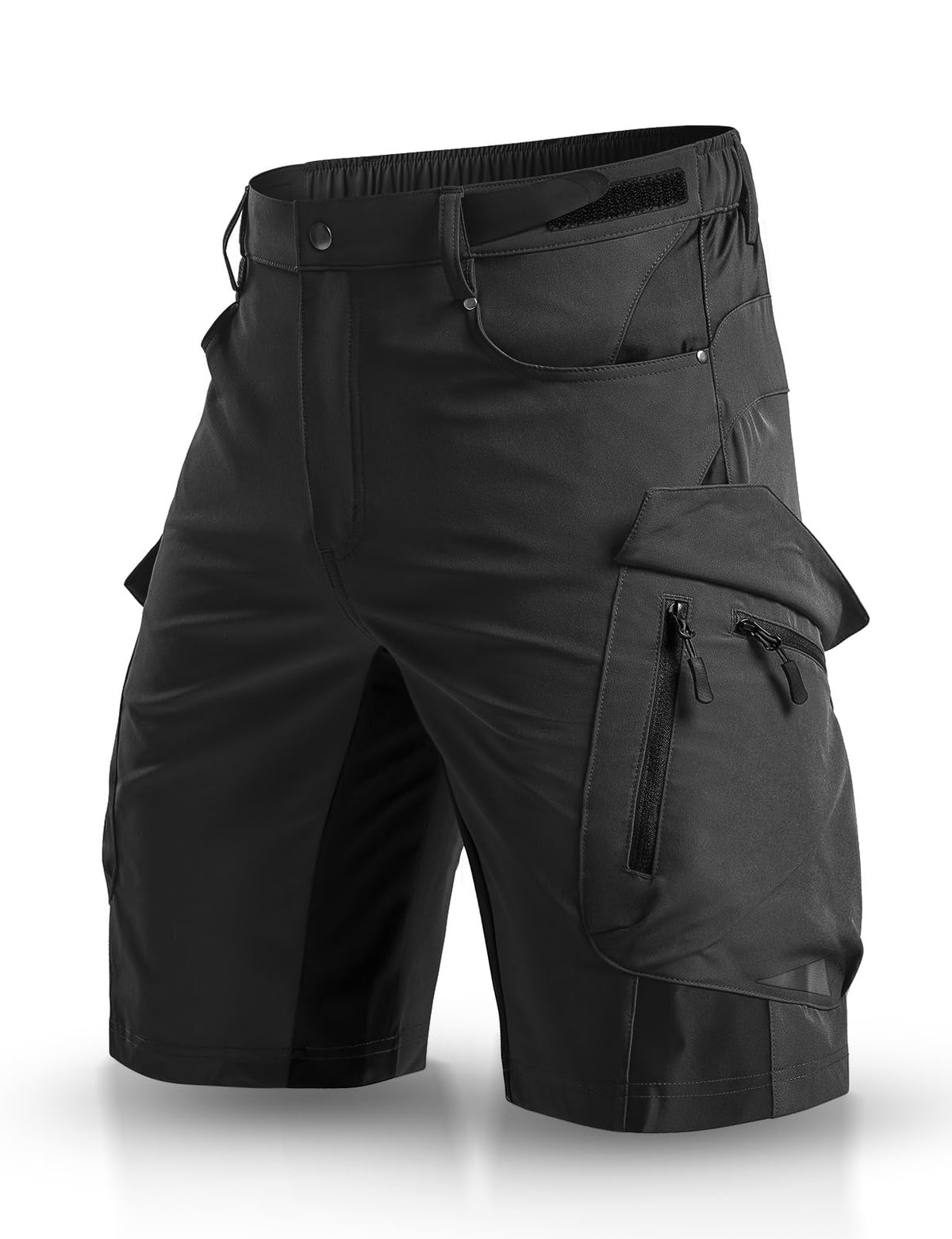 XKTTAC Men's Hiking Cargo Shorts: 4-Way Stretch with 6 Secure Pockets