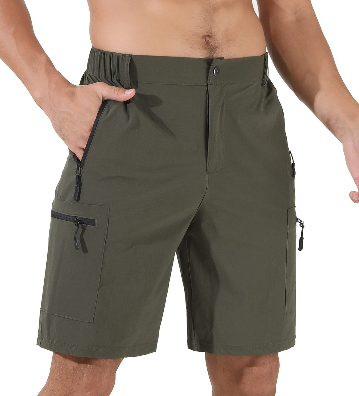 Suwangi Mens Hiking Cargo Shorts Casual Travel Tactical Short for Men