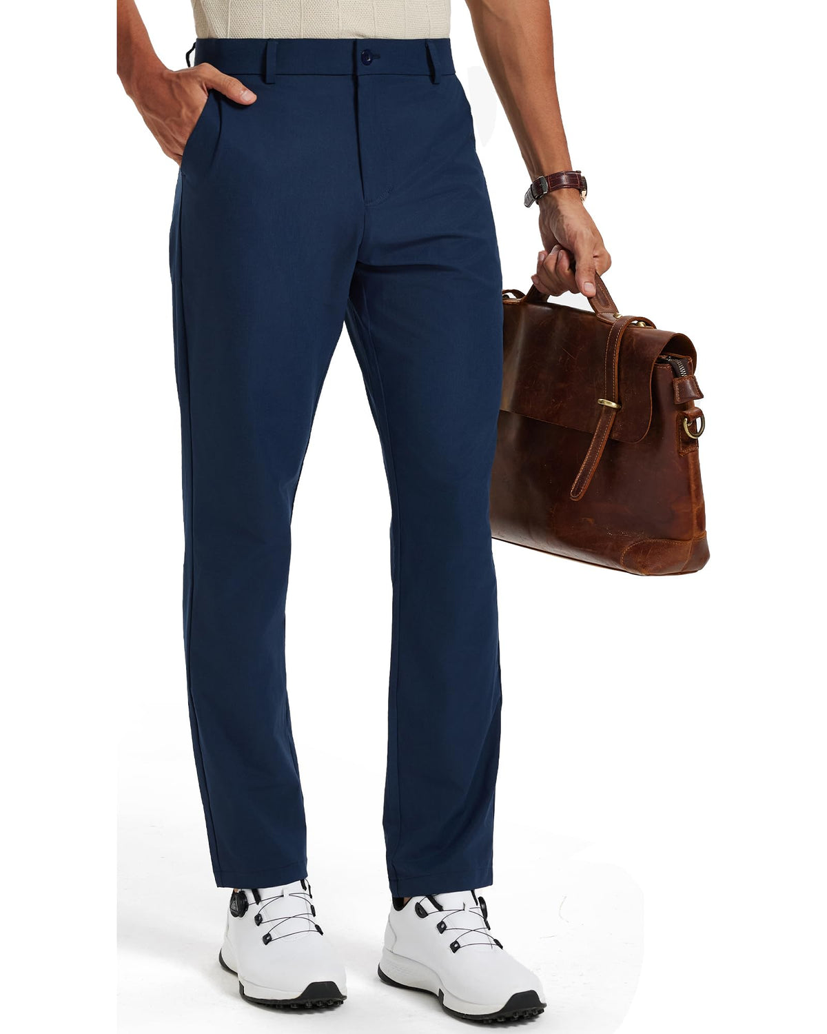 Men's Golf Pants Chinos Stretch Work Dress Quick Dry 30"/32"/34"
