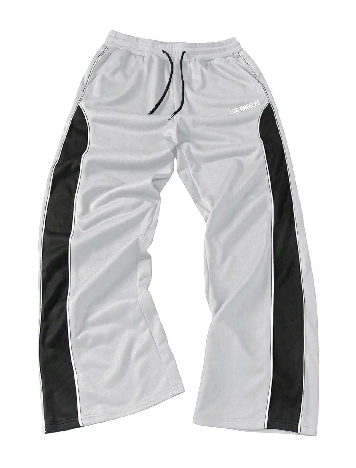 ZAFUL Mens Casual Sweatpants Stripe Drawstring Letter Y2K Baggy Track Pants