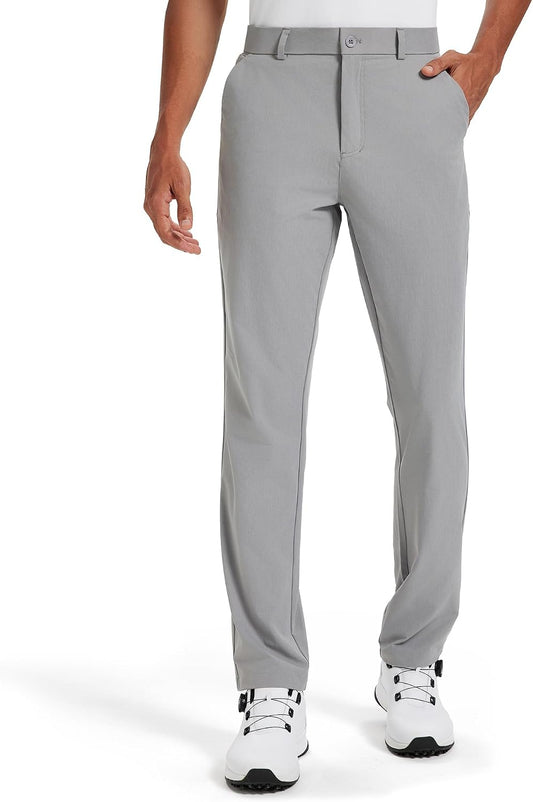 Men's Golf Pants Chinos Stretch Work Dress Quick Dry 30"/32"/34"