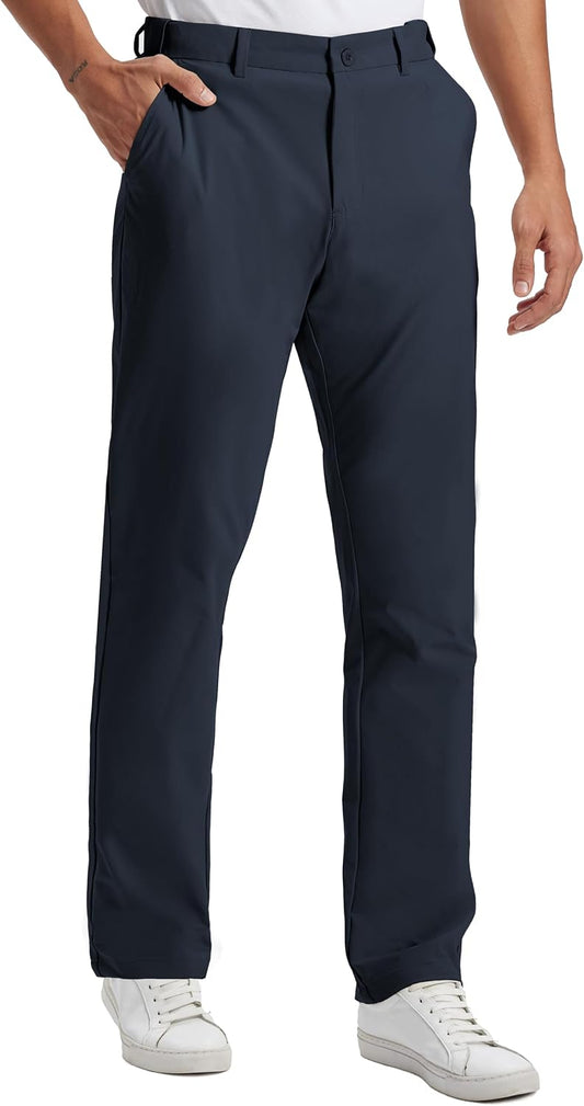 Mens Golf Pants Lightweight Quick Dry Anti-Slip 30"/32"/34" with 4 Pockets