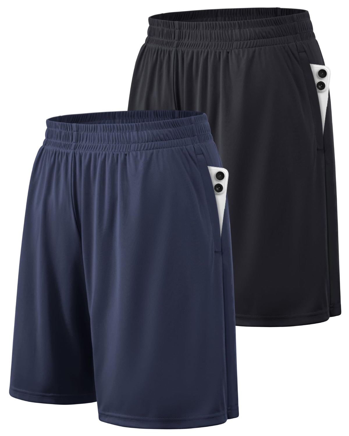 BALENNZ Mens Athletic Shorts with Pockets Quick Dry Workout Shorts Men