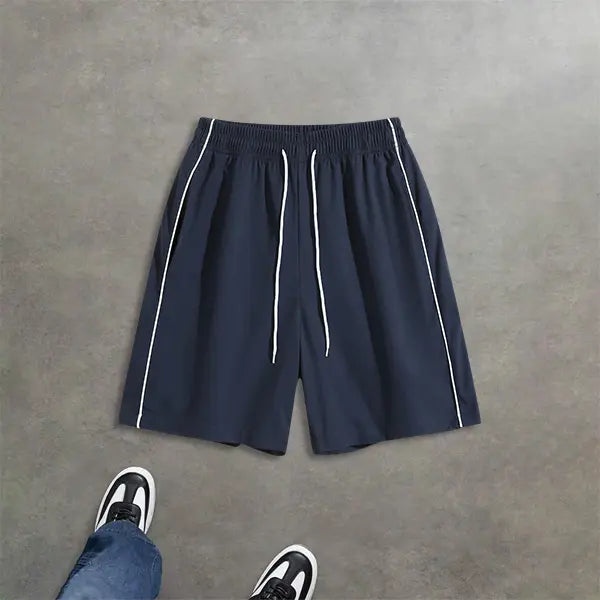 2-Pack Men’s Summer Striped Casual Shorts – Loose Fit, Versatile Athletic Style