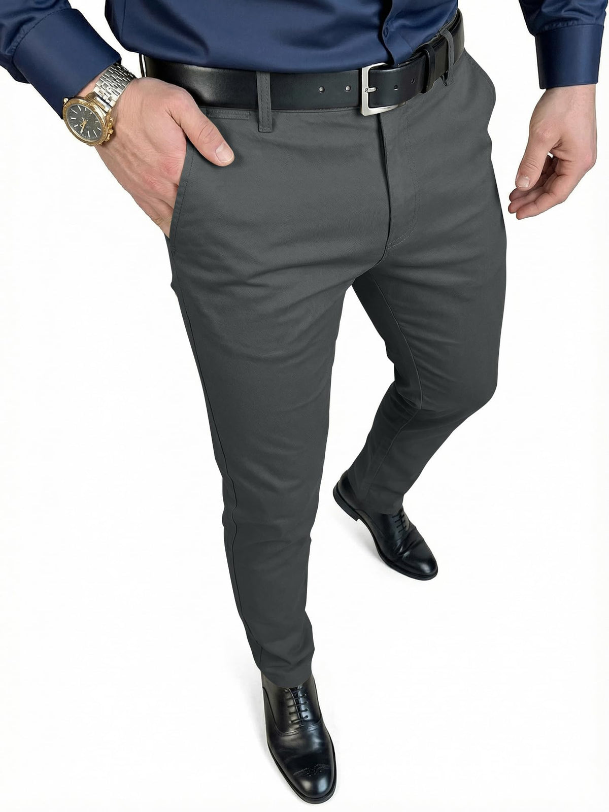 JMIERR Men's Skinny Stretchy Suit Pants
