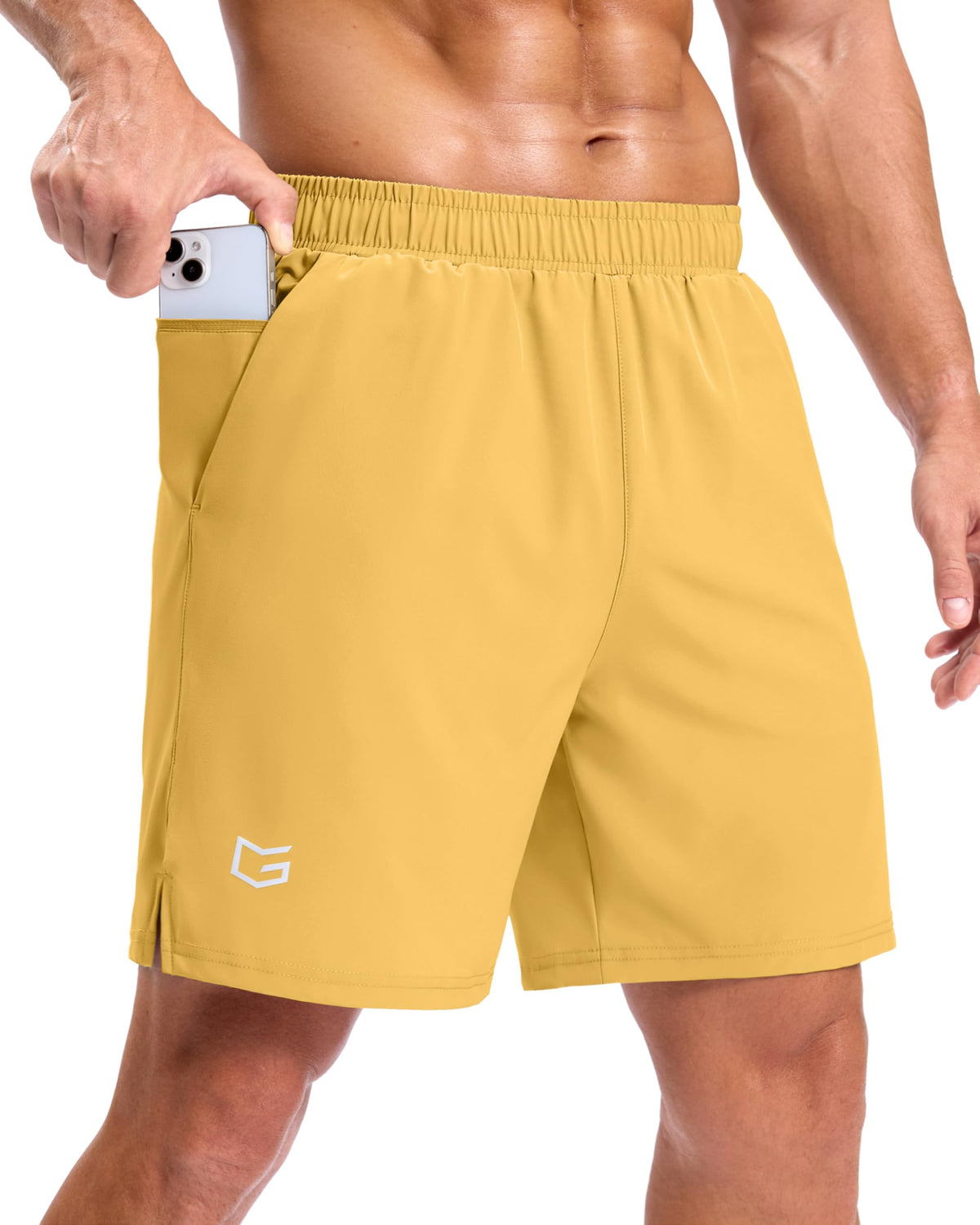 G Gradual Men's Athletic Running Shorts with 2 Zipper Pockets 7"/ 5"/ 9"