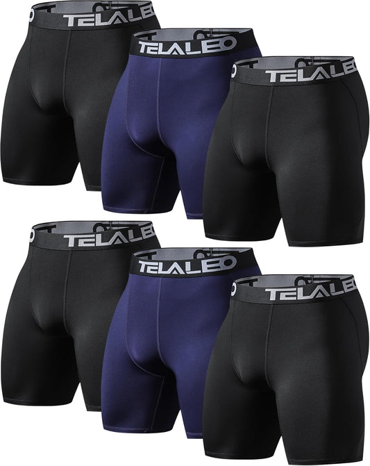 Compression Shorts Men Spandex Athletic Underwear Boxer Brief Base Layer