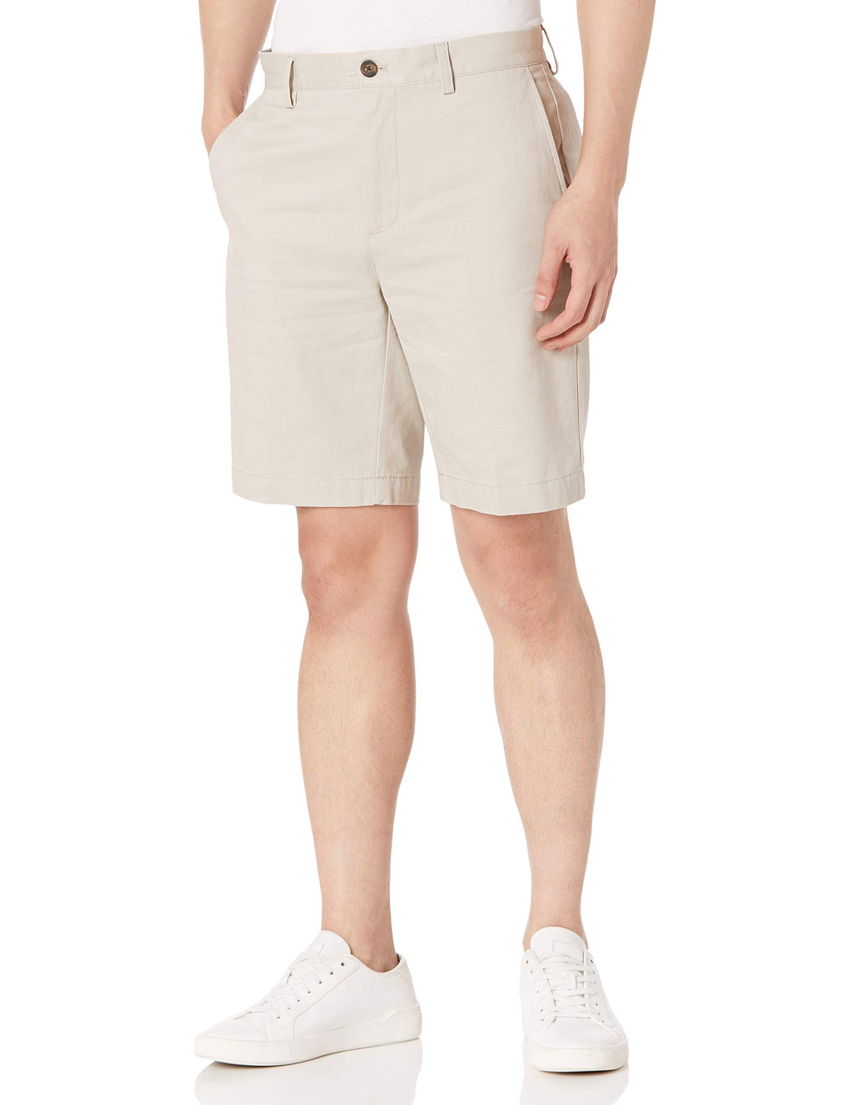 Amazon Essentials Men's Slim-Fit 9" Cotton Twill Khaki Chino Shorts with Tapered Leg