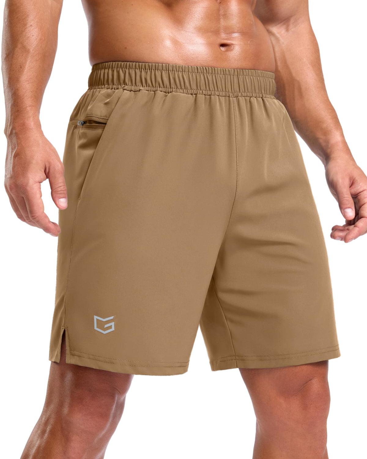 G Gradual Men's Athletic Running Shorts with 2 Zipper Pockets 7"/ 5"/ 9"