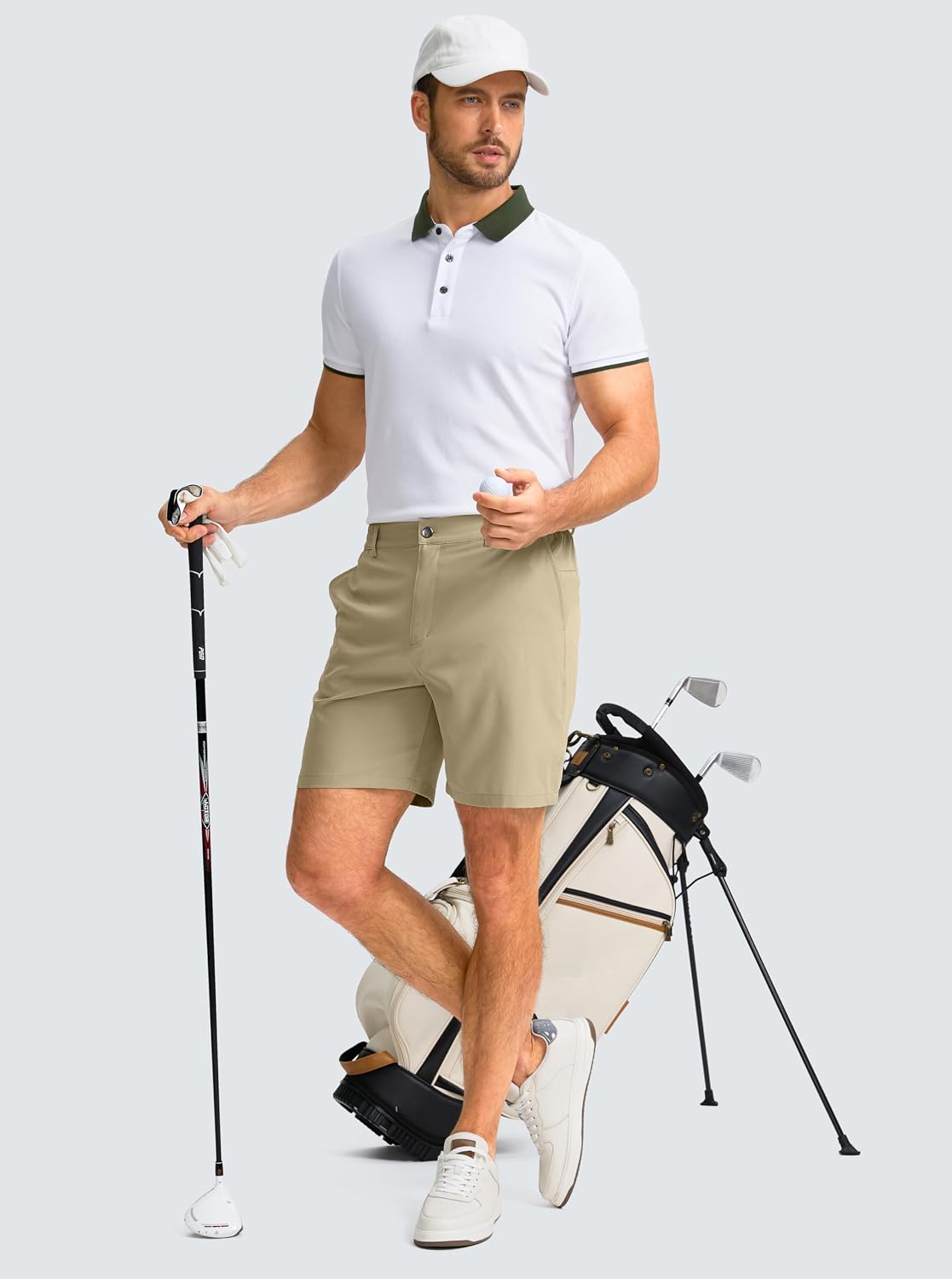 Men's Casual Shorts 7"/5"/9" Lightweight Golf Shorts for Men with 3 Pockets