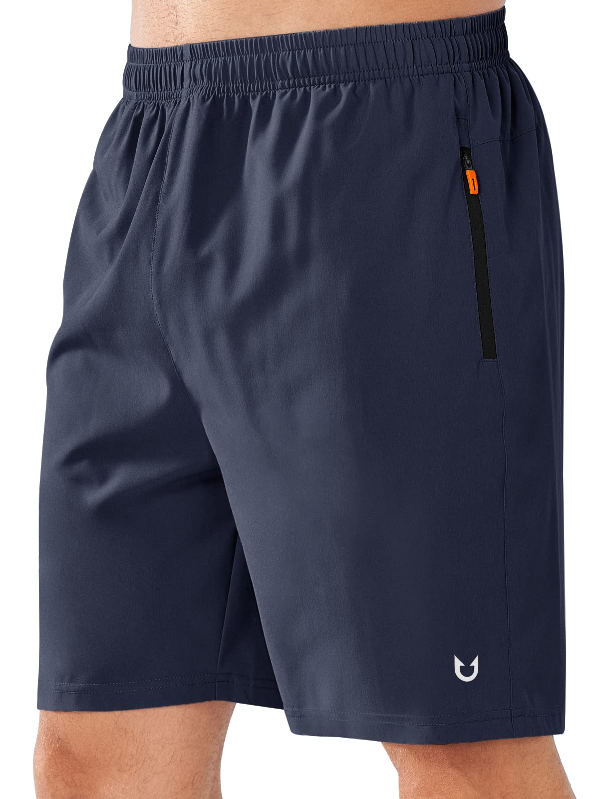 NORTHYARD Men's Athletic Running Shorts Quick Dry Lightweight Zip Pockets